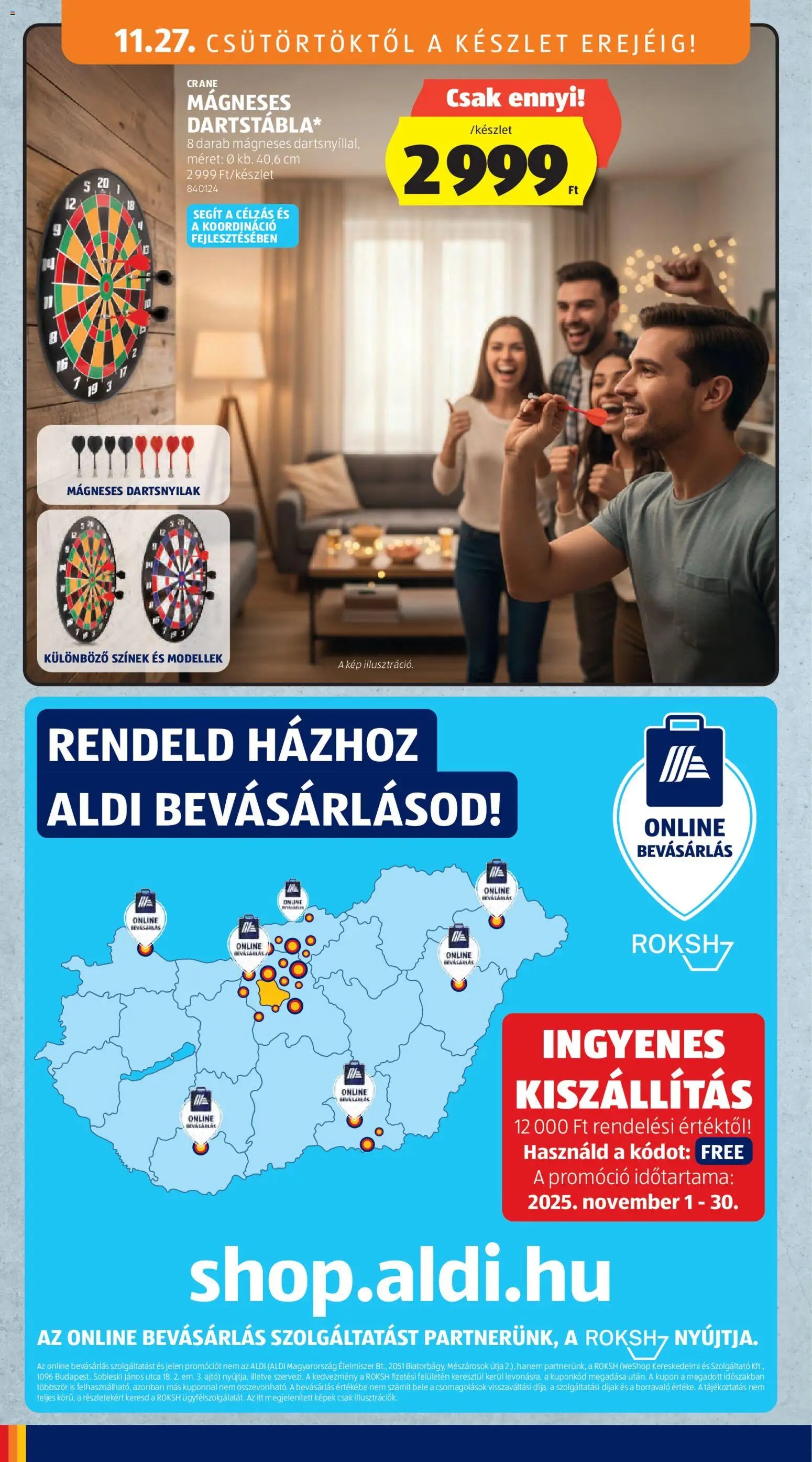 Aldi újság 2025.11.27. Középső sor termékei (2025-11-27 - 2025-12-03)
