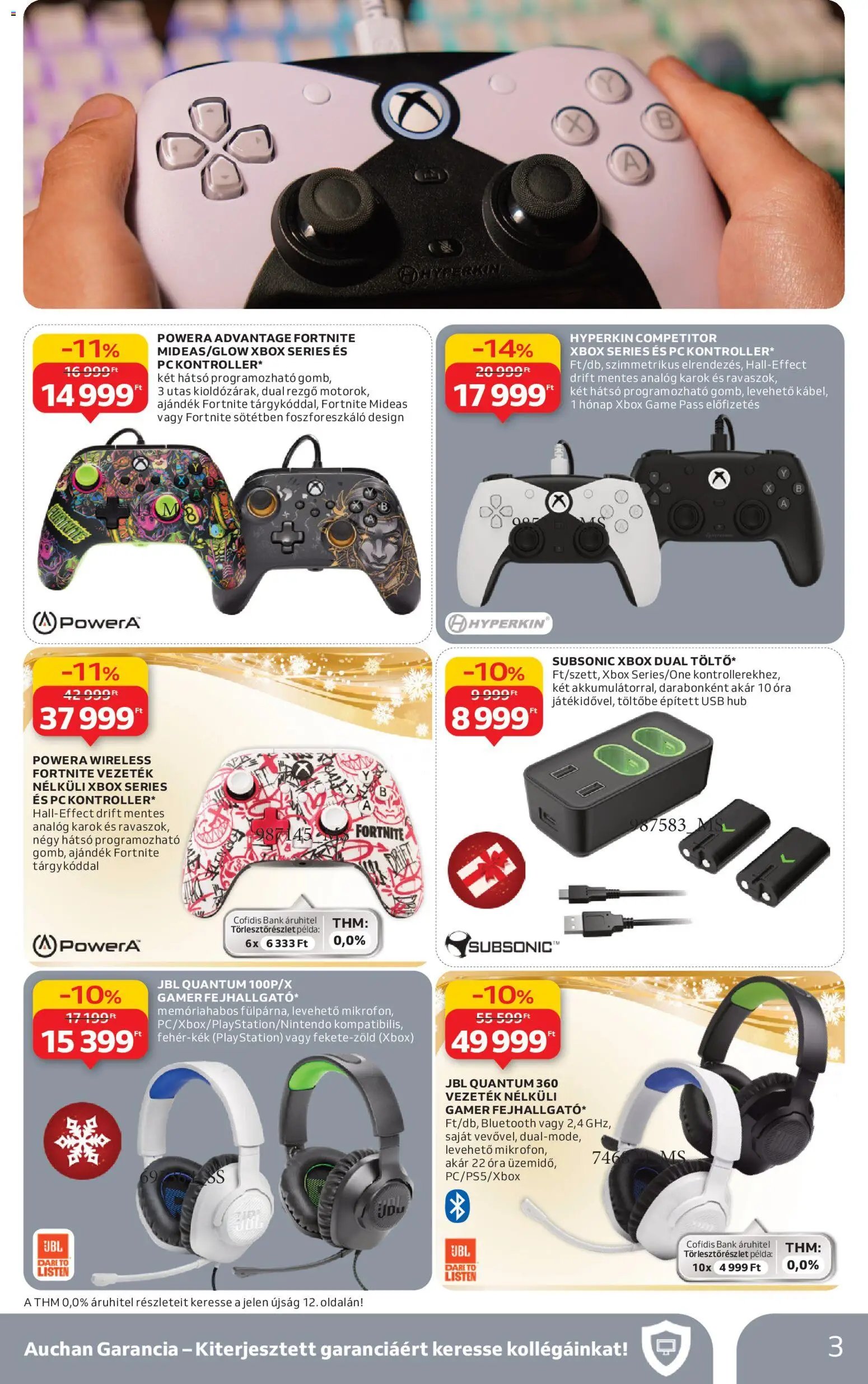 Auchan újság 2025.11.20. Hipermarket gamer ajánlataink (2025-11-20 - 2025-12-24)