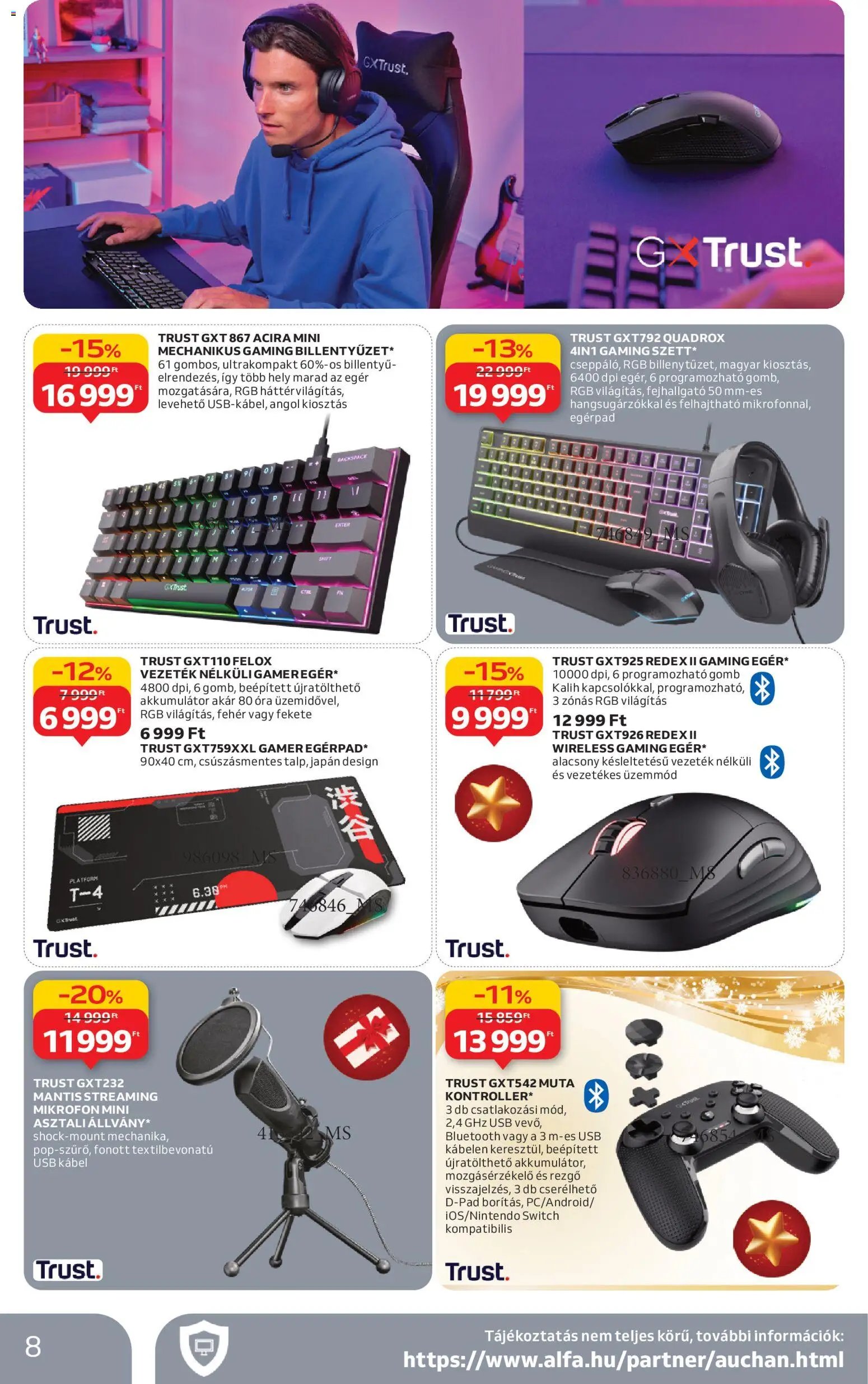 Auchan újság 2025.11.20. Hipermarket gamer ajánlataink (2025-11-20 - 2025-12-24)