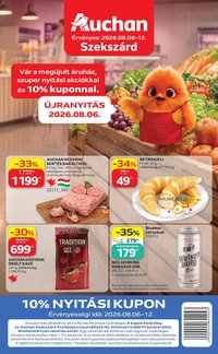 Auchan újság 2026.08.06. Auchan Szekszárdi nyitási ajánlataink