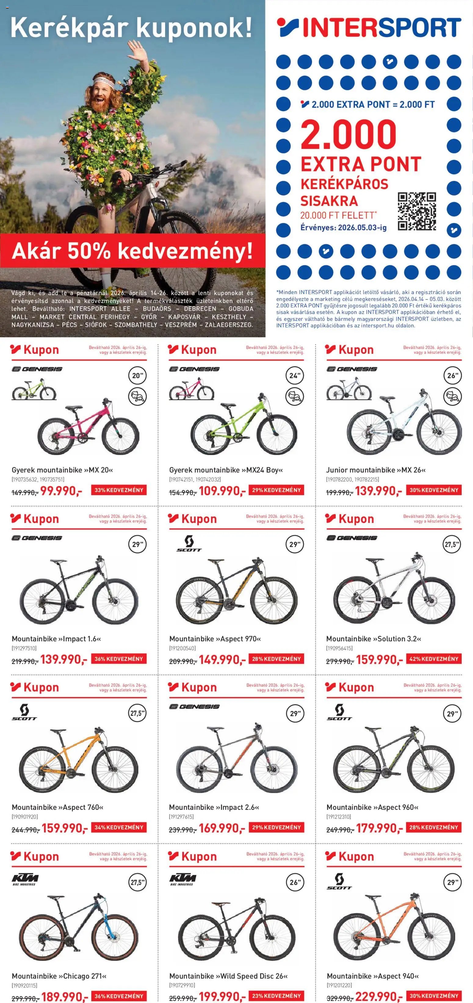 Intersport újság 2026.04.14. Intersport akciós újság (2026-04-14 - 2026-04-26)