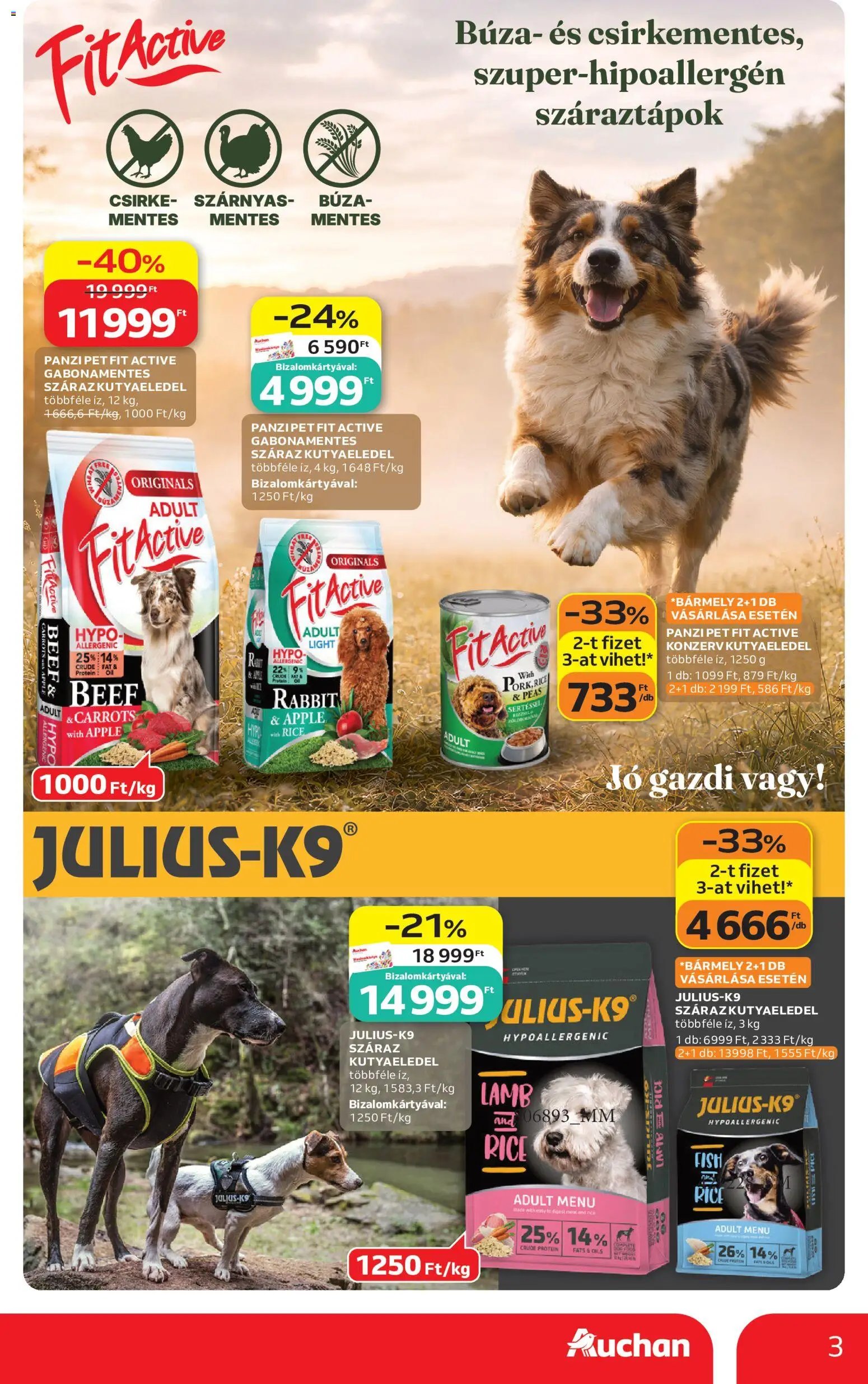 Auchan újság 2026.09.24. Auchan Állatvilág ajánlatok