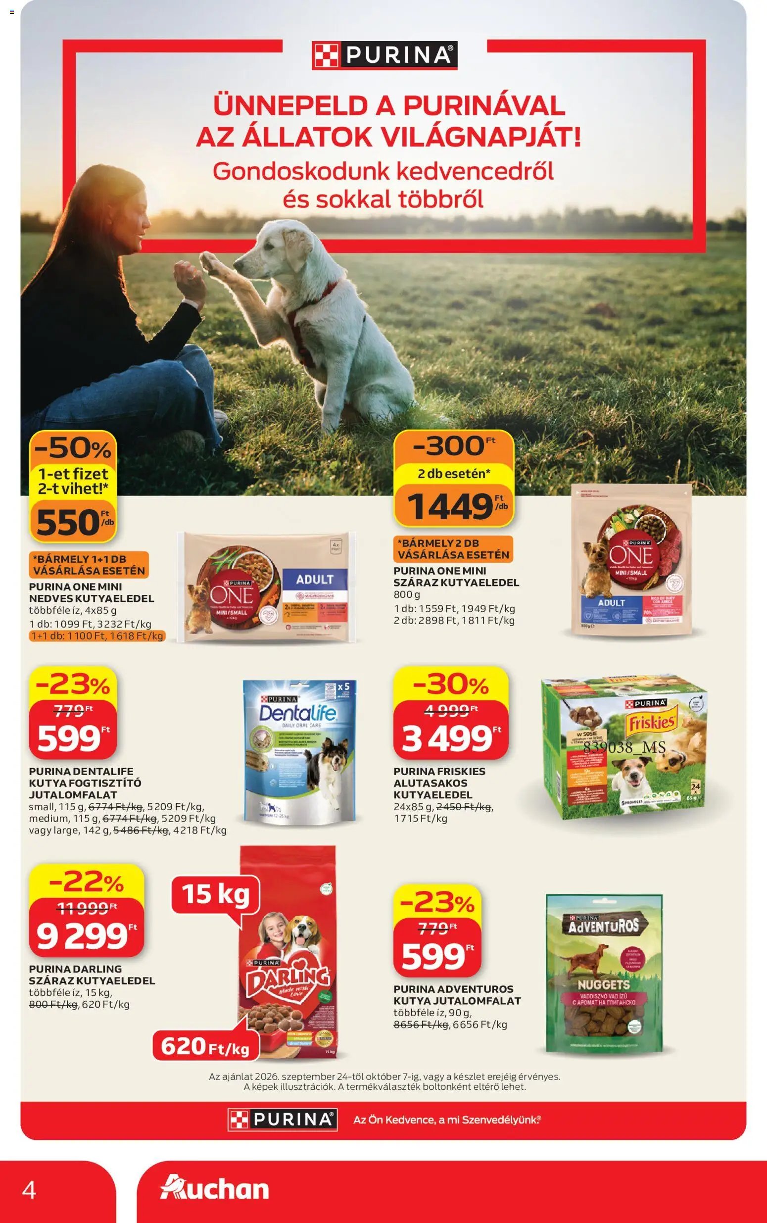 Auchan újság 2026.09.24. Auchan Állatvilág ajánlatok