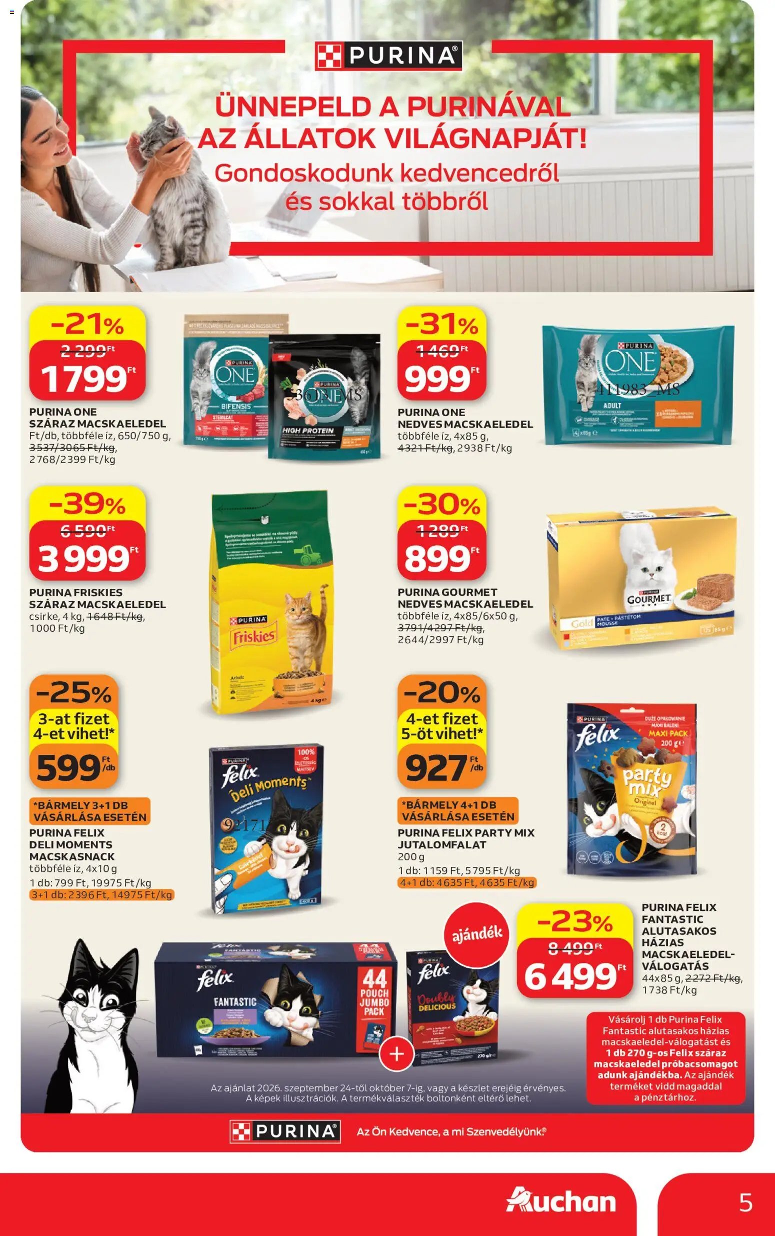 Auchan újság 2026.09.24. Auchan Állatvilág ajánlatok