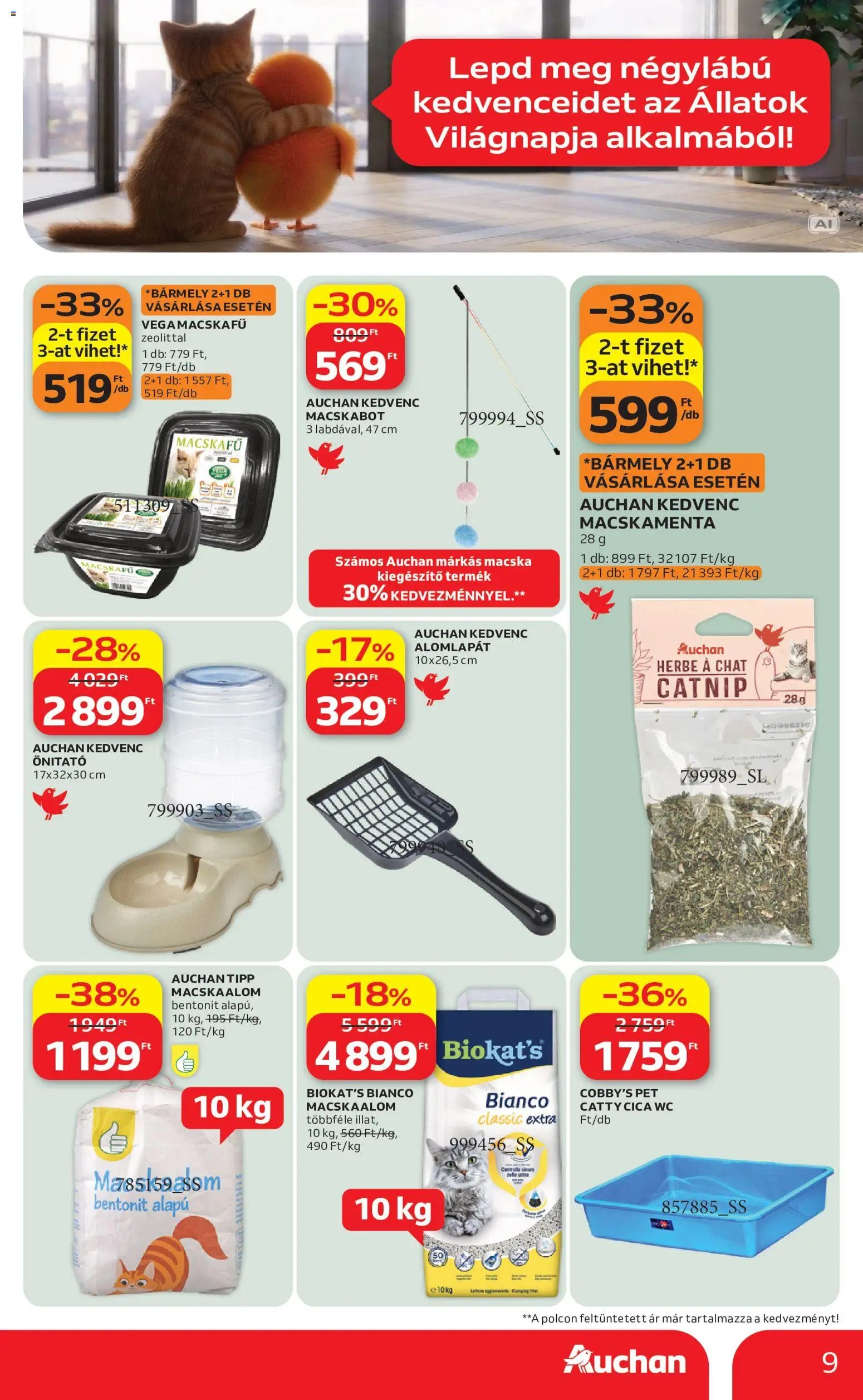 Auchan újság 2026.09.24. Auchan Állatvilág ajánlatok