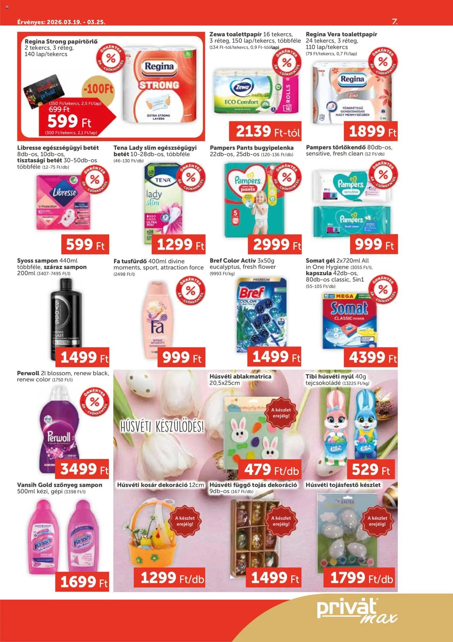PRIVÁT újság 2026.03.19. PRIVÁT Aktuális szórólap MAX (2026-03-19 - 2026-03-25)