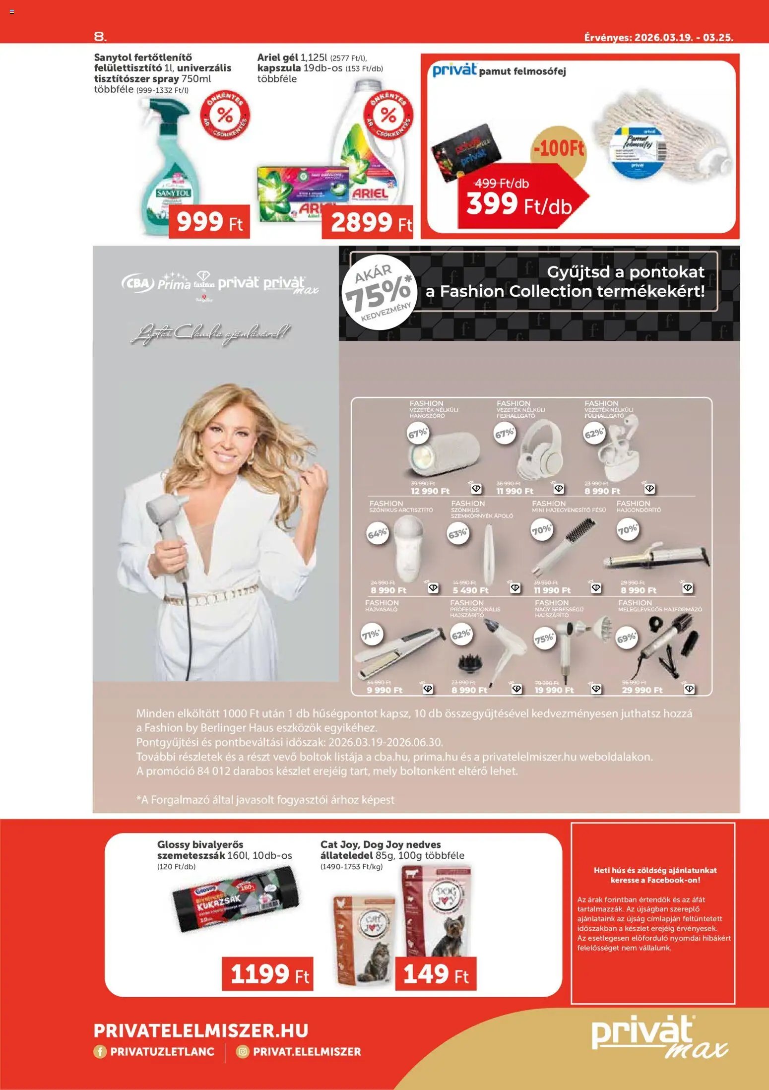 PRIVÁT újság 2026.03.19. PRIVÁT Aktuális szórólap MAX (2026-03-19 - 2026-03-25)