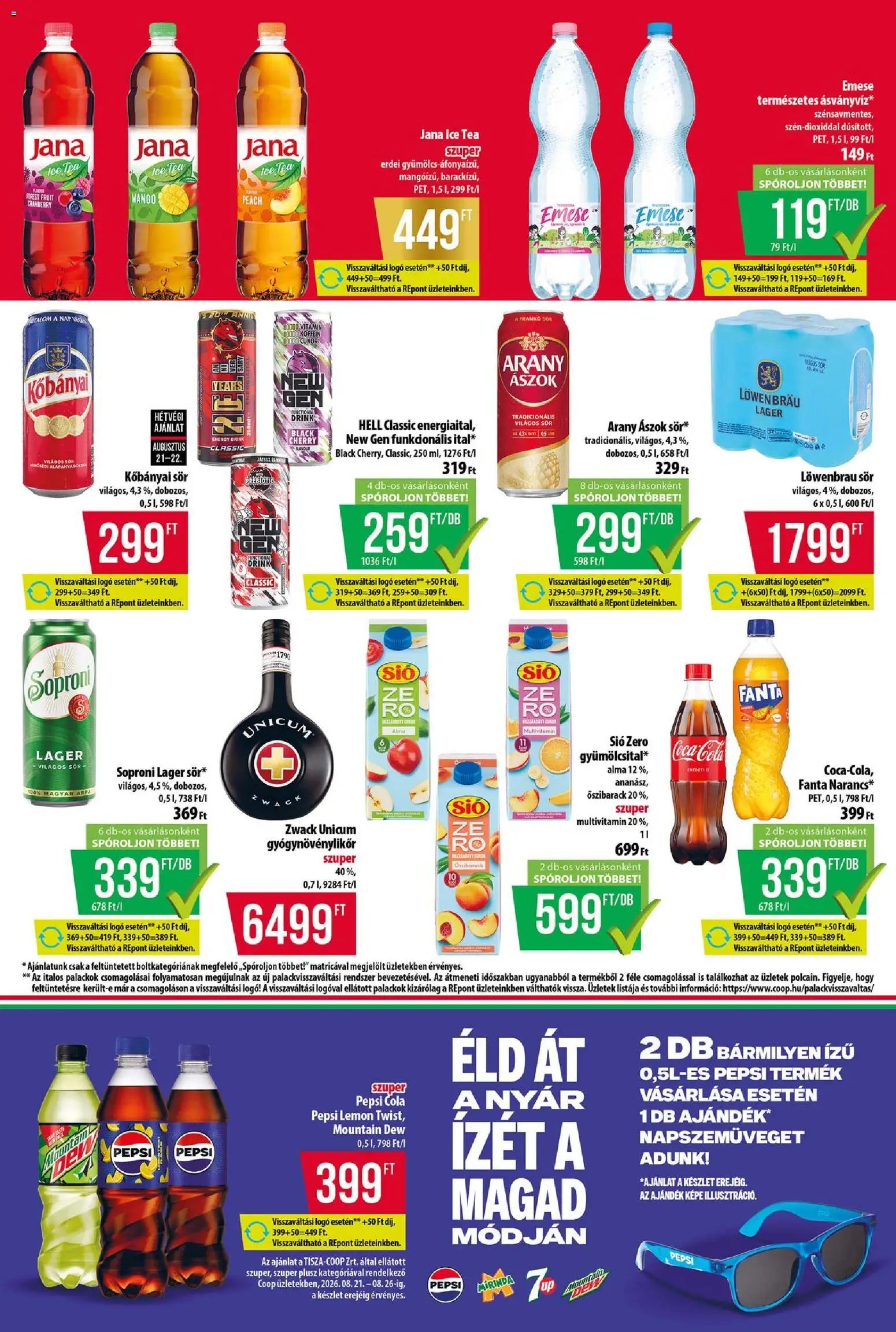 COOP újság 2026.08.21. COOP - Abc & Szuper / Tisza