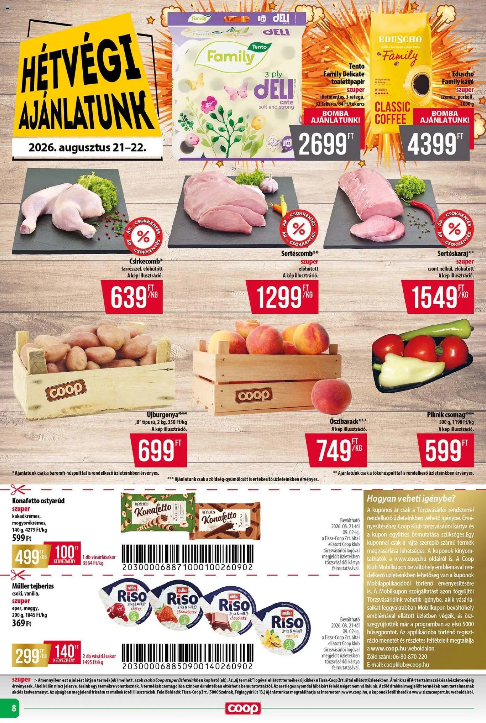 COOP újság 2026.08.21. COOP - Abc & Szuper / Tisza