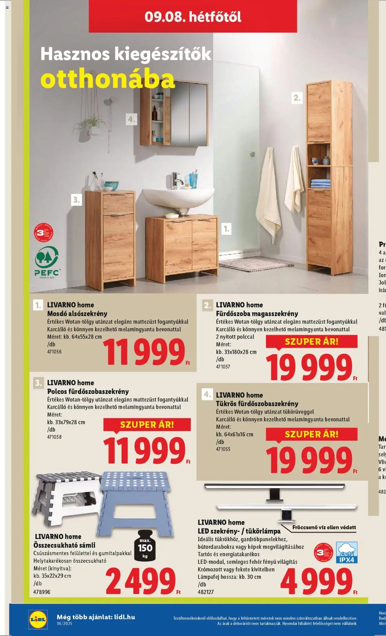 Lidl újság 2025.09.04. Nonfood kínálatunk (2025-09-04 - 2025-09-10)