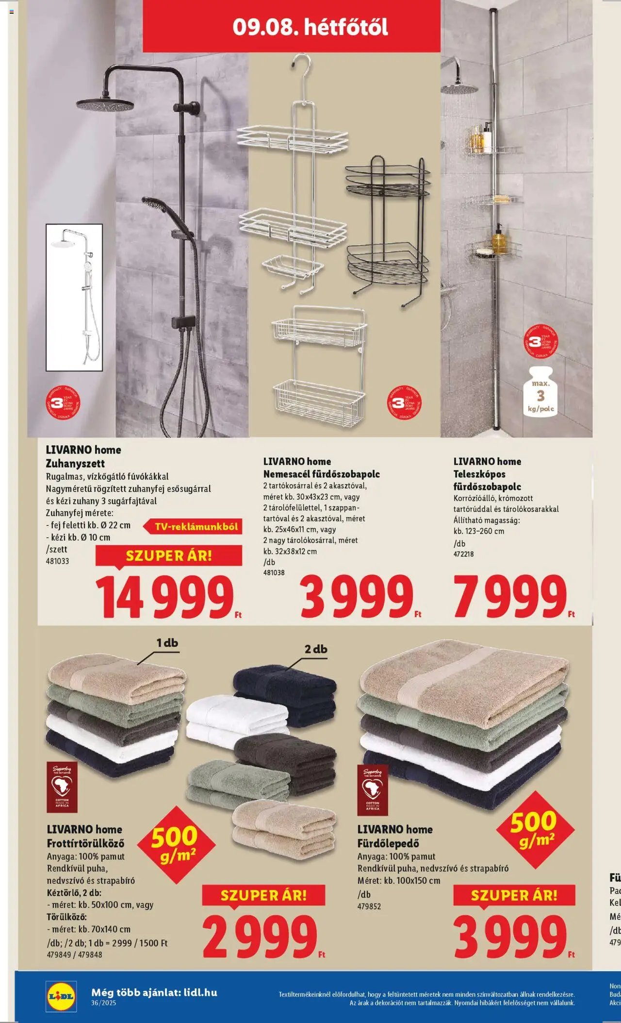Lidl újság 2025.09.04. Nonfood kínálatunk (2025-09-04 - 2025-09-10)