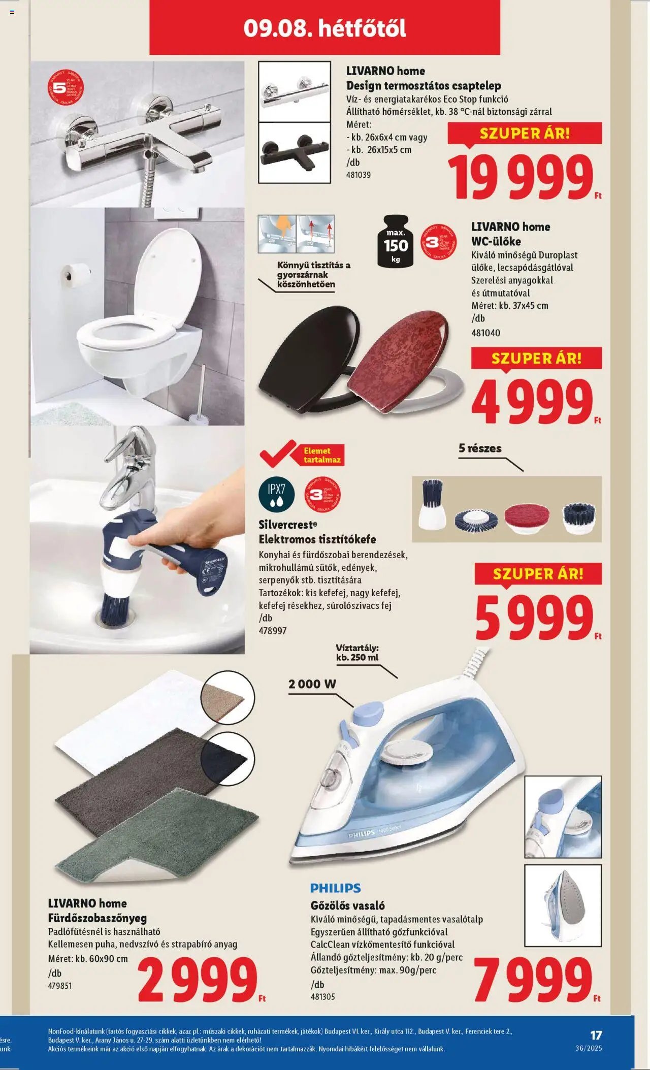 Lidl újság 2025.09.04. Nonfood kínálatunk (2025-09-04 - 2025-09-10)