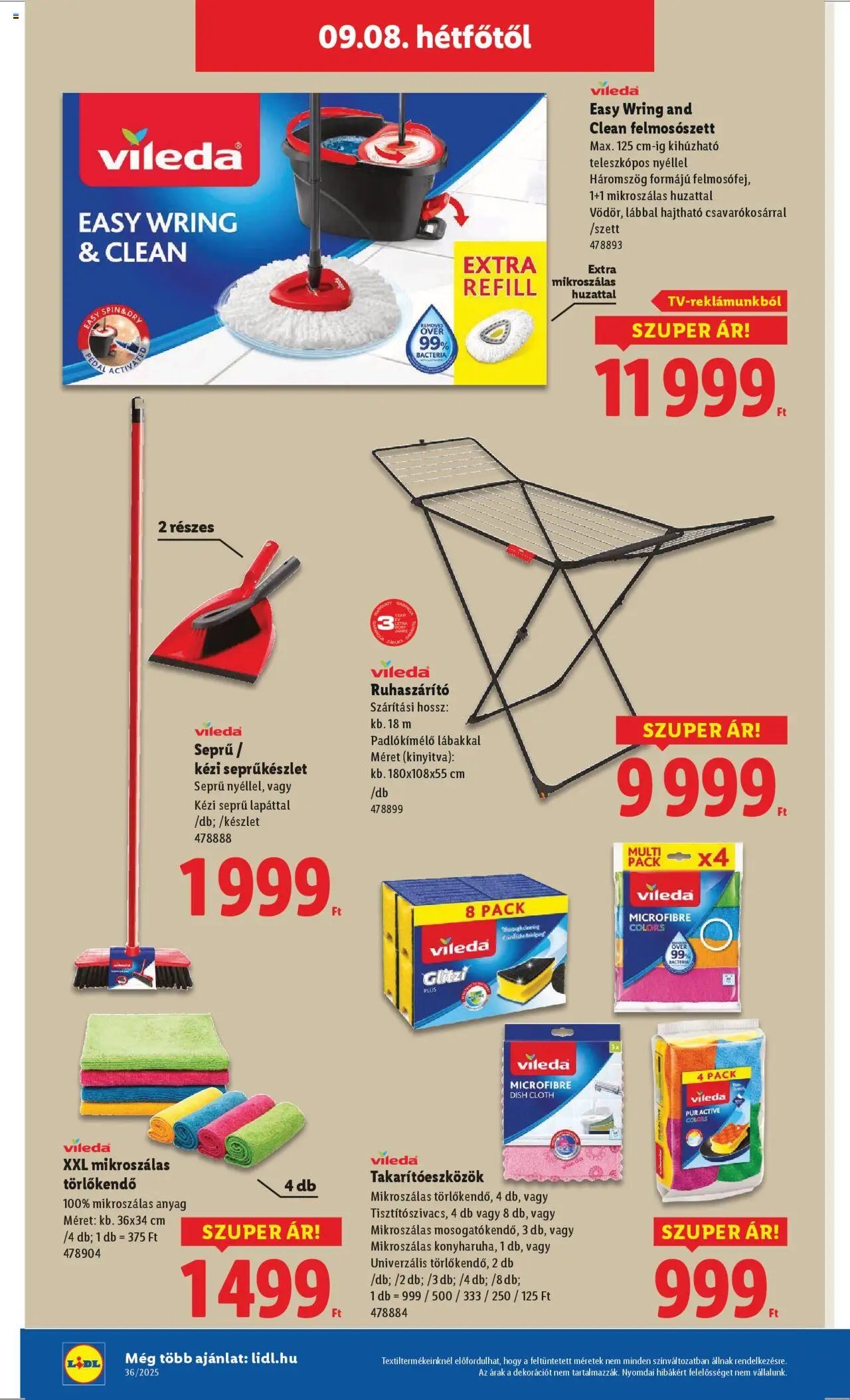 Lidl újság 2025.09.04. Nonfood kínálatunk (2025-09-04 - 2025-09-10)