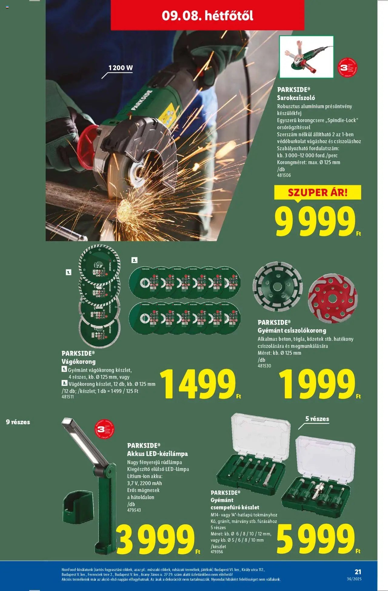 Lidl újság 2025.09.04. Nonfood kínálatunk (2025-09-04 - 2025-09-10)