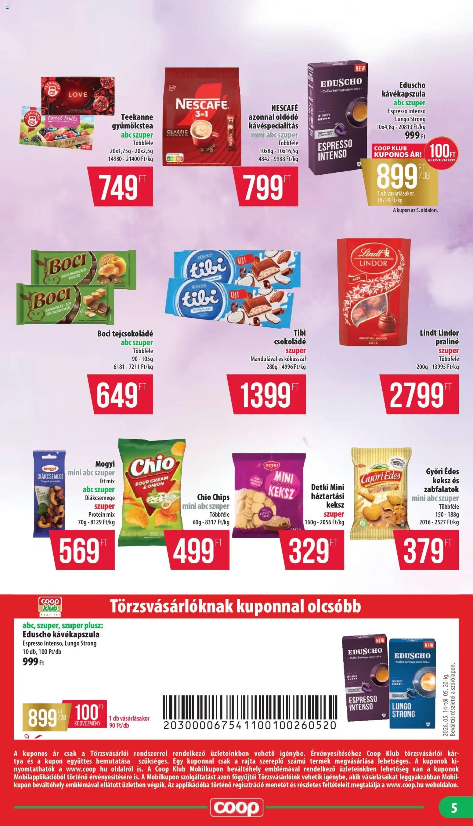 COOP újság 2026.05.14. COOP - Mini & Abc & Szuper / Mecsek (2026-05-14 - 2026-05-20)
