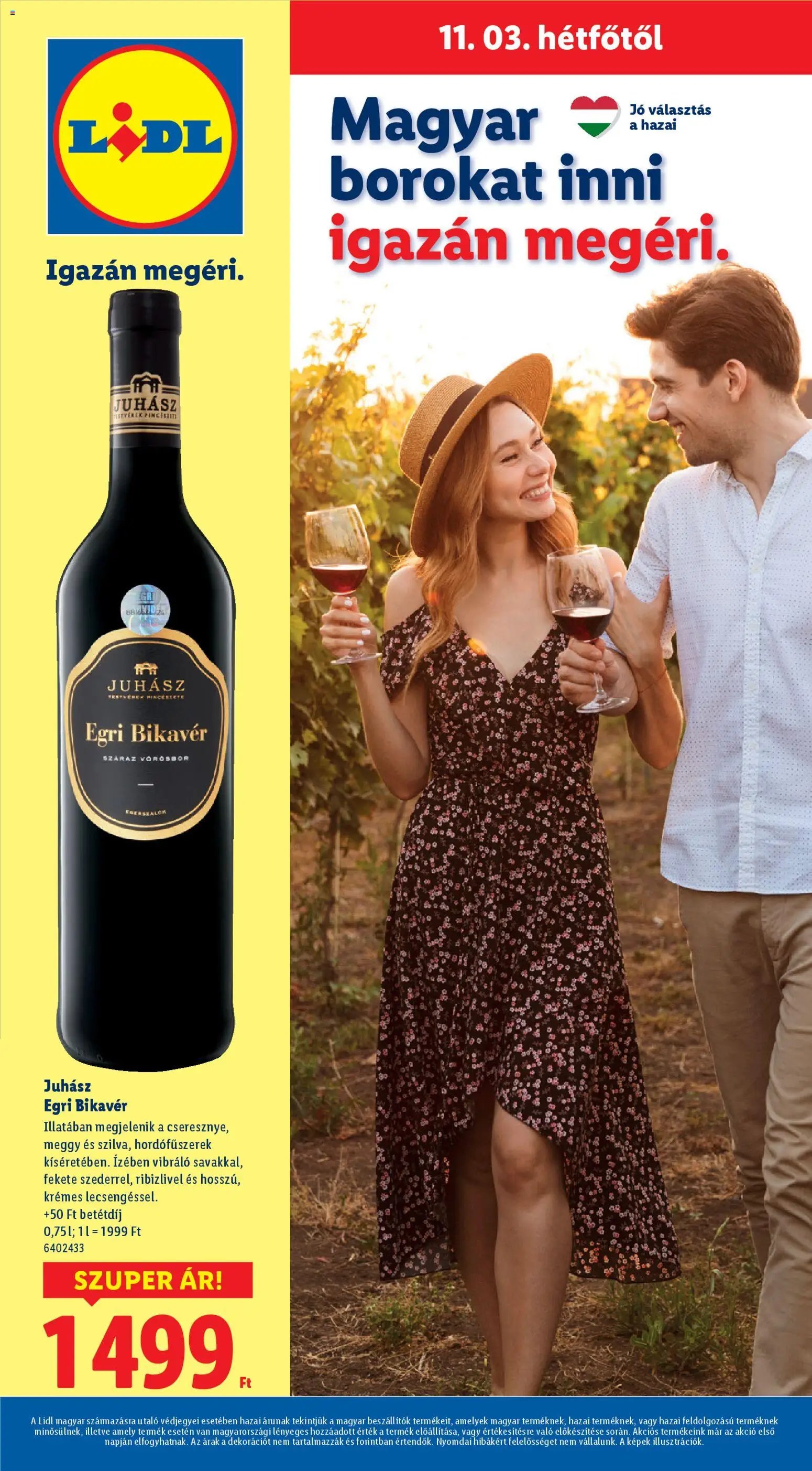 Lidl újság 2025.11.03. Magyar borkatalógus (2025-11-03)