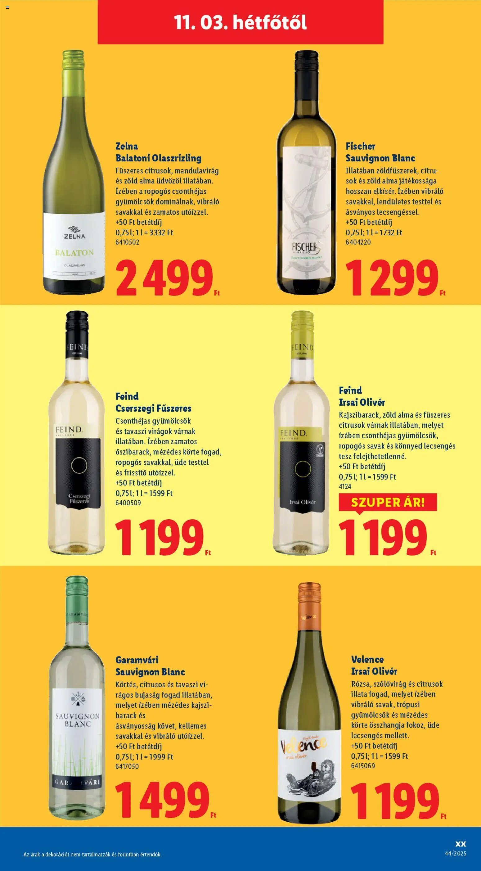Lidl újság 2025.11.03. Magyar borkatalógus (2025-11-03)
