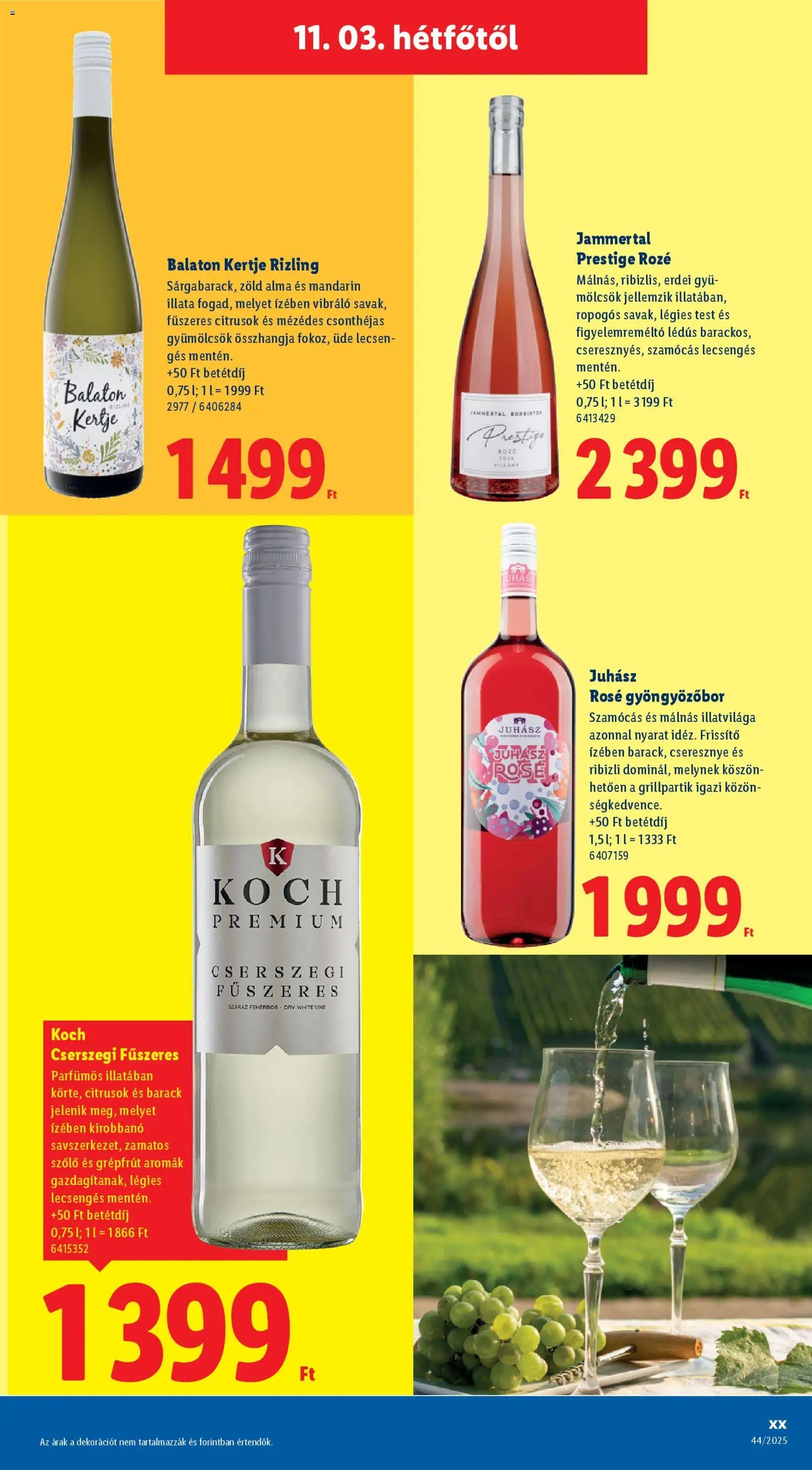 Lidl újság 2025.11.03. Magyar borkatalógus (2025-11-03)