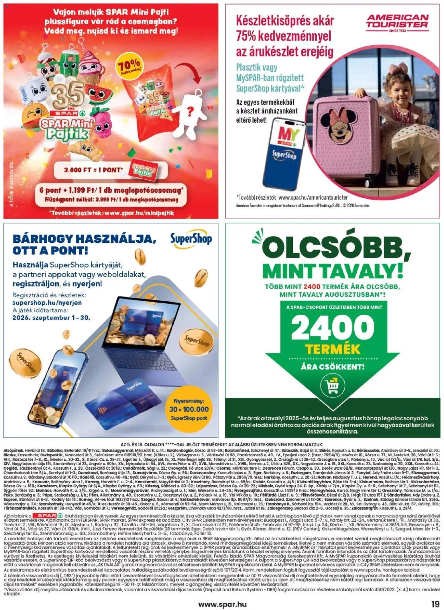 Spar újság 2026.09.03. Spar akciós újság