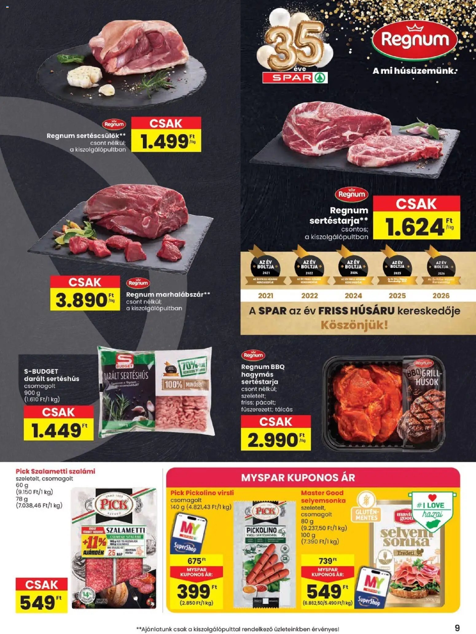 Spar újság 2026.09.03. Spar akciós újság