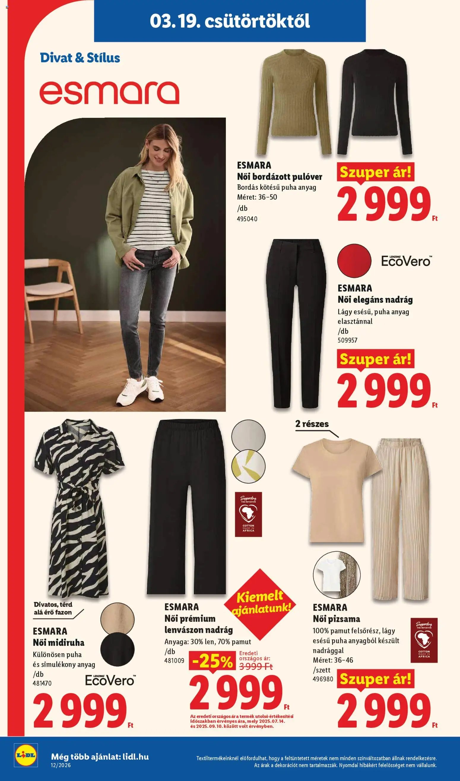 Lidl újság 2026.03.19. Lidl akciós újság (2026-03-19 - 2026-03-25)