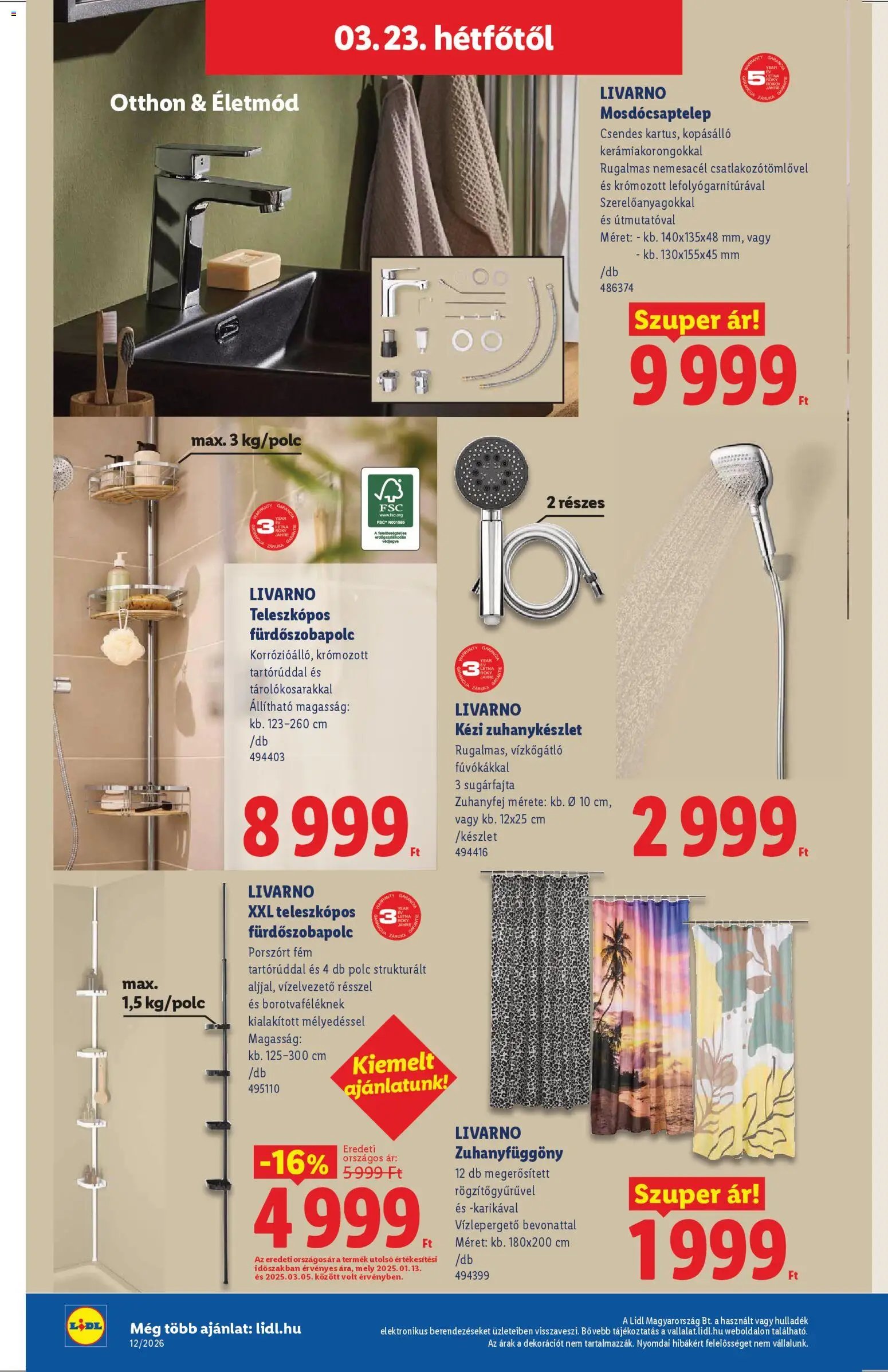 Lidl újság 2026.03.19. Lidl akciós újság (2026-03-19 - 2026-03-25)