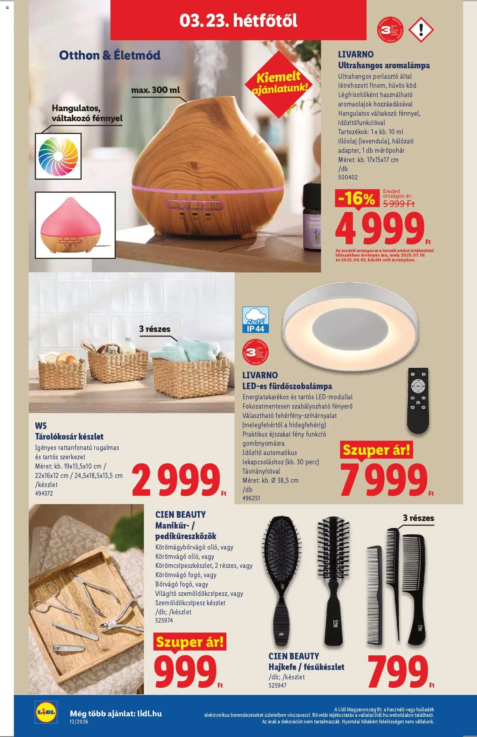 Lidl újság 2026.03.19. Lidl akciós újság (2026-03-19 - 2026-03-25)