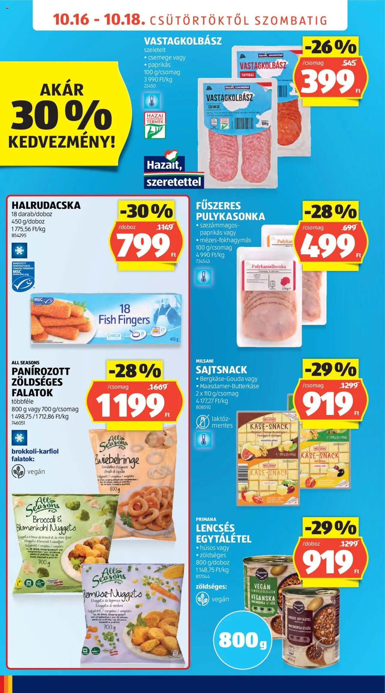 Aldi újság 2025.10.16. Üzletnyitás: Budapest (2025-10-16 - 2025-10-18)