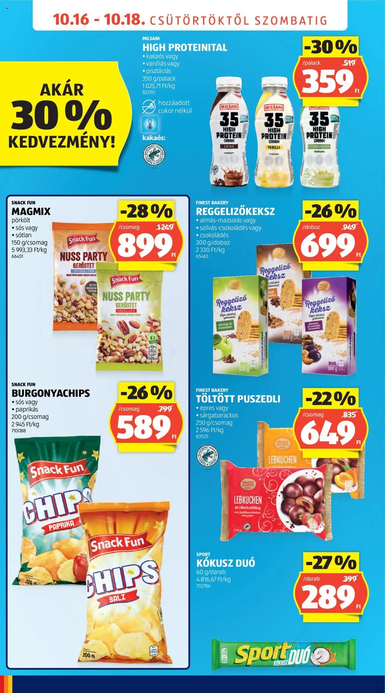 Aldi újság 2025.10.16. Üzletnyitás: Budapest (2025-10-16 - 2025-10-18)