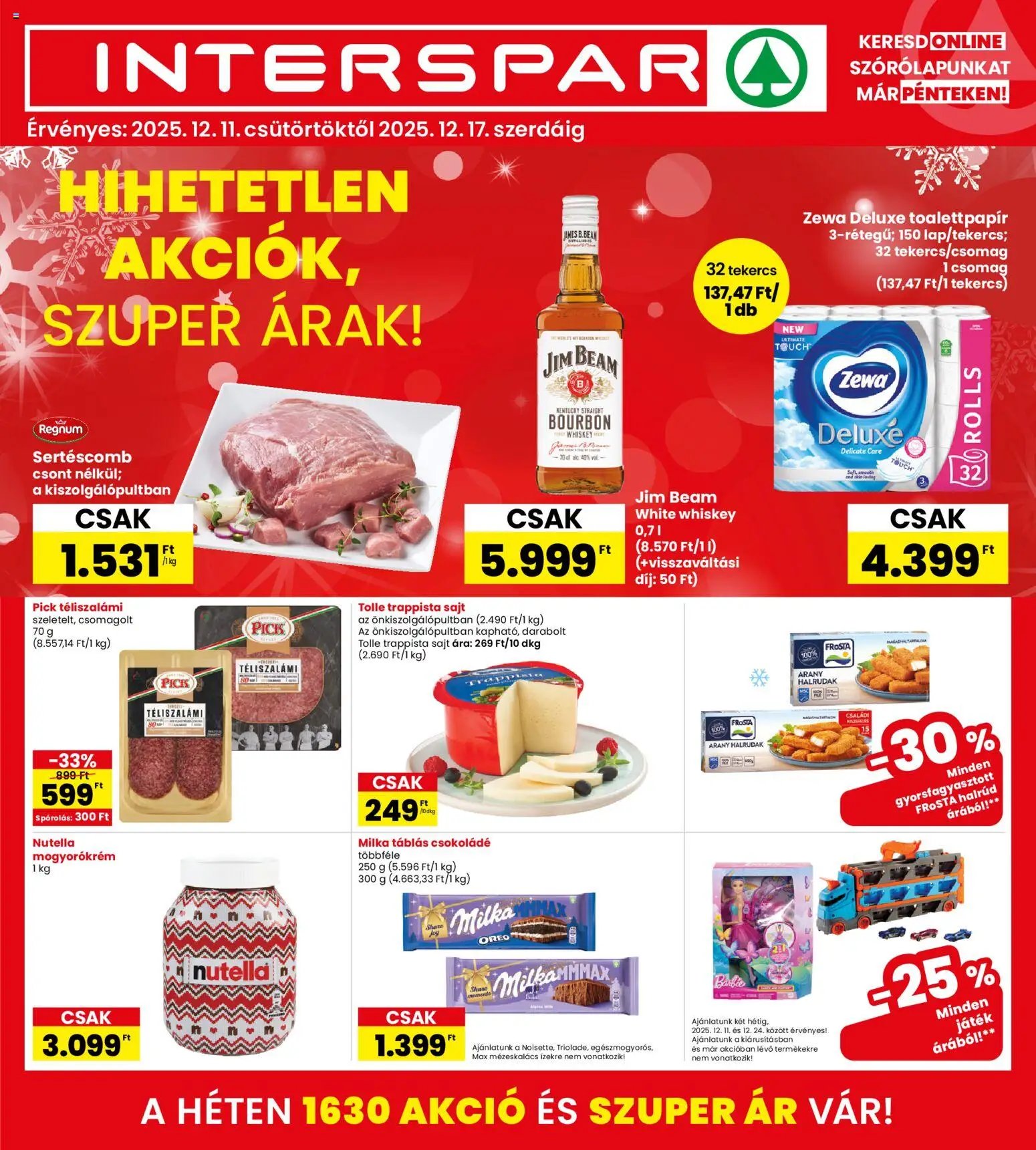 Interspar újság 2025.12.11. Akciós újság Interspar (2025-12-11 - 2025-12-17)
