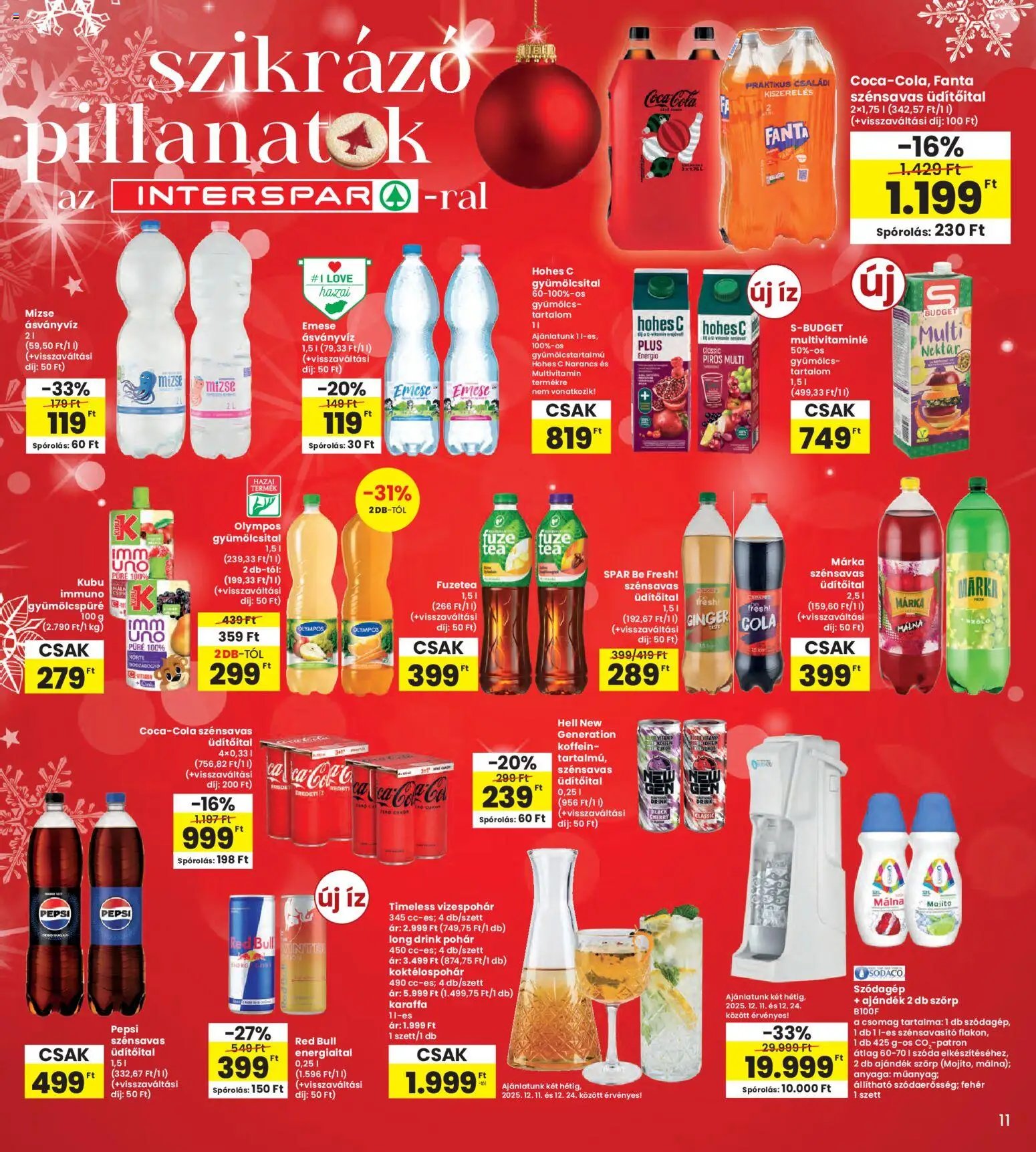 Interspar újság 2025.12.11. Akciós újság Interspar (2025-12-11 - 2025-12-17)
