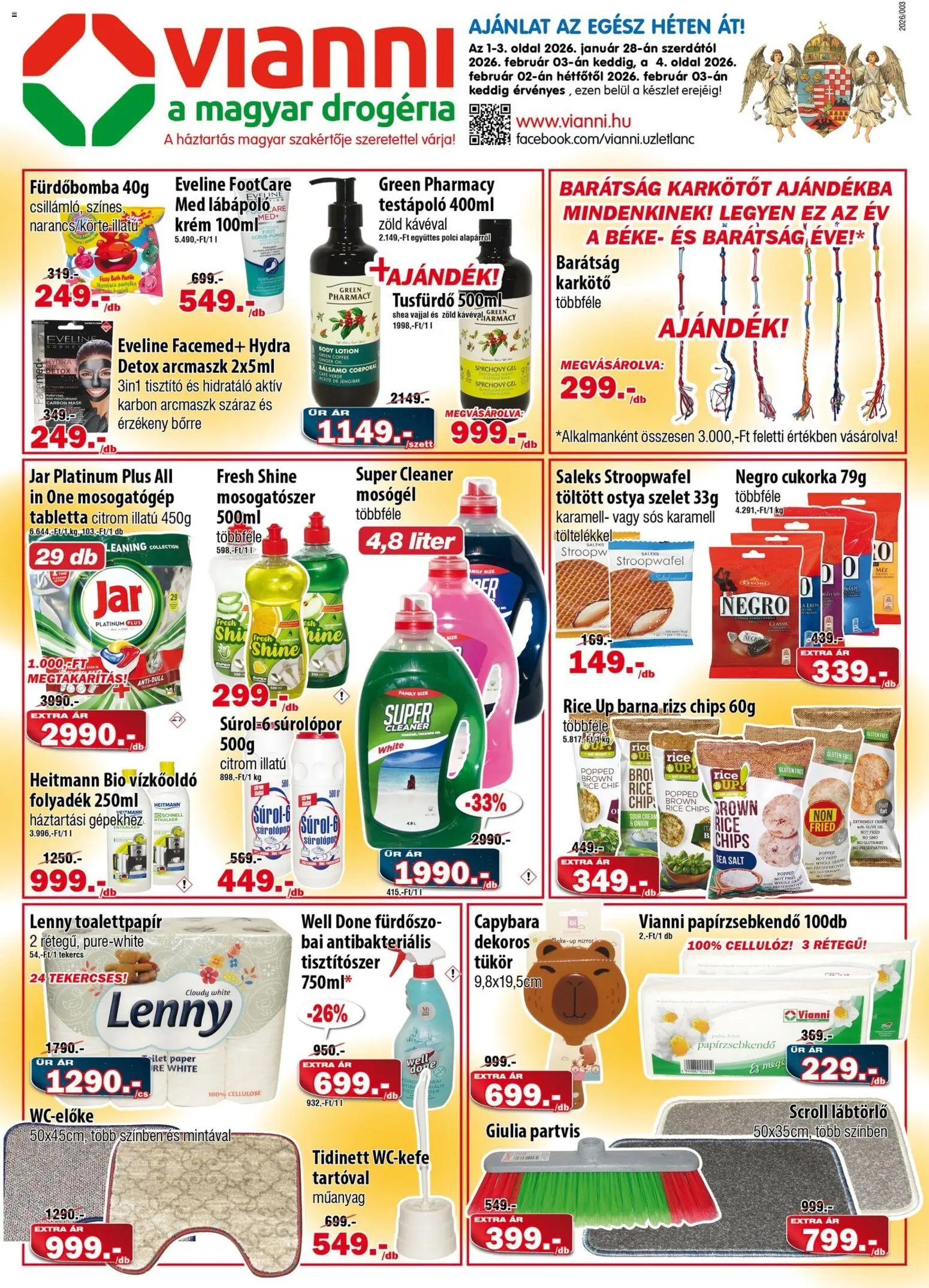 Vianni újság 2026.01.28. Akciós újság Vianni (2026-01-28 - 2026-02-03)