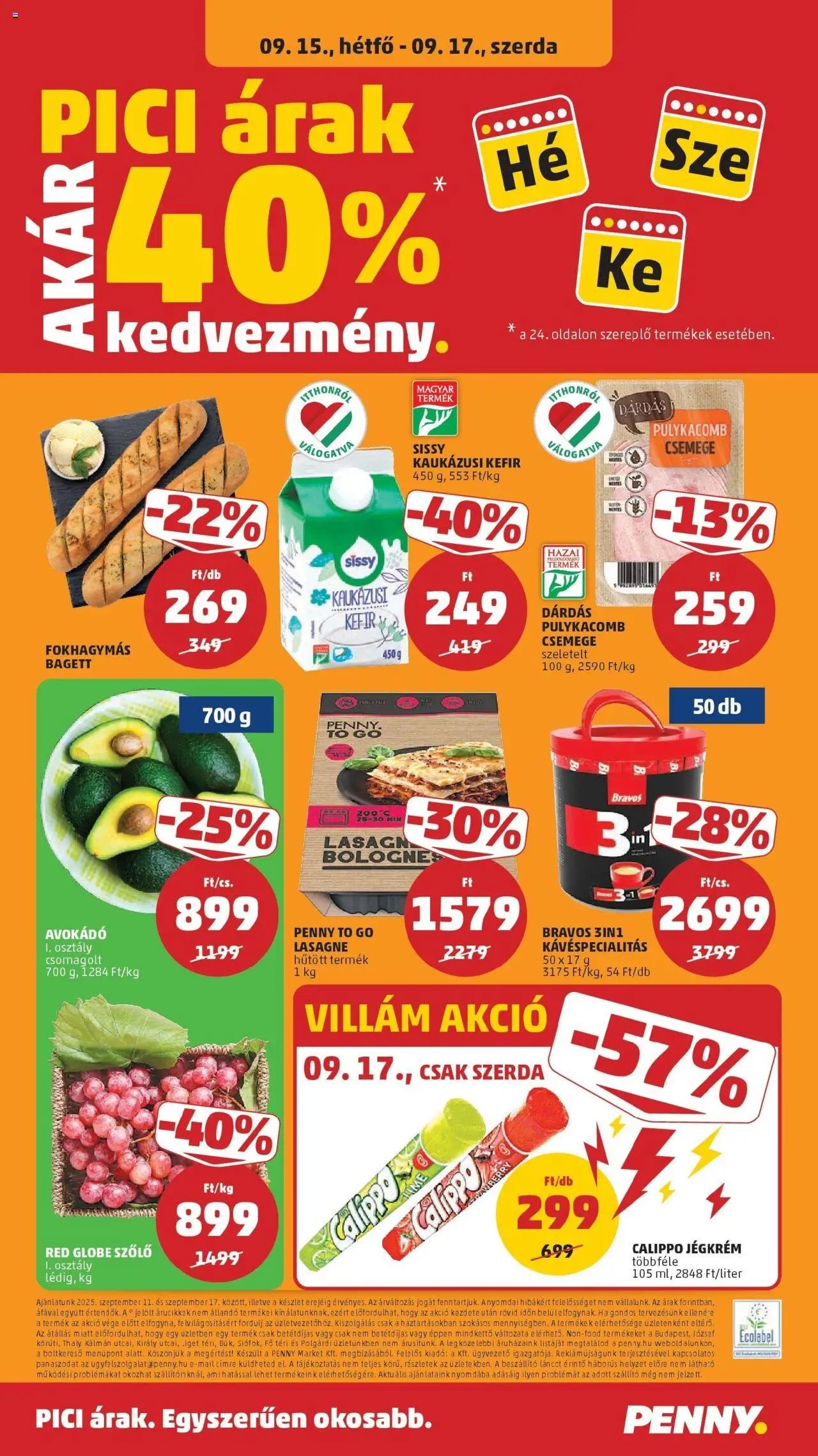 PENNY újság 2025.09.11. Akciós újság PENNY (2025-09-11 - 2025-09-17)