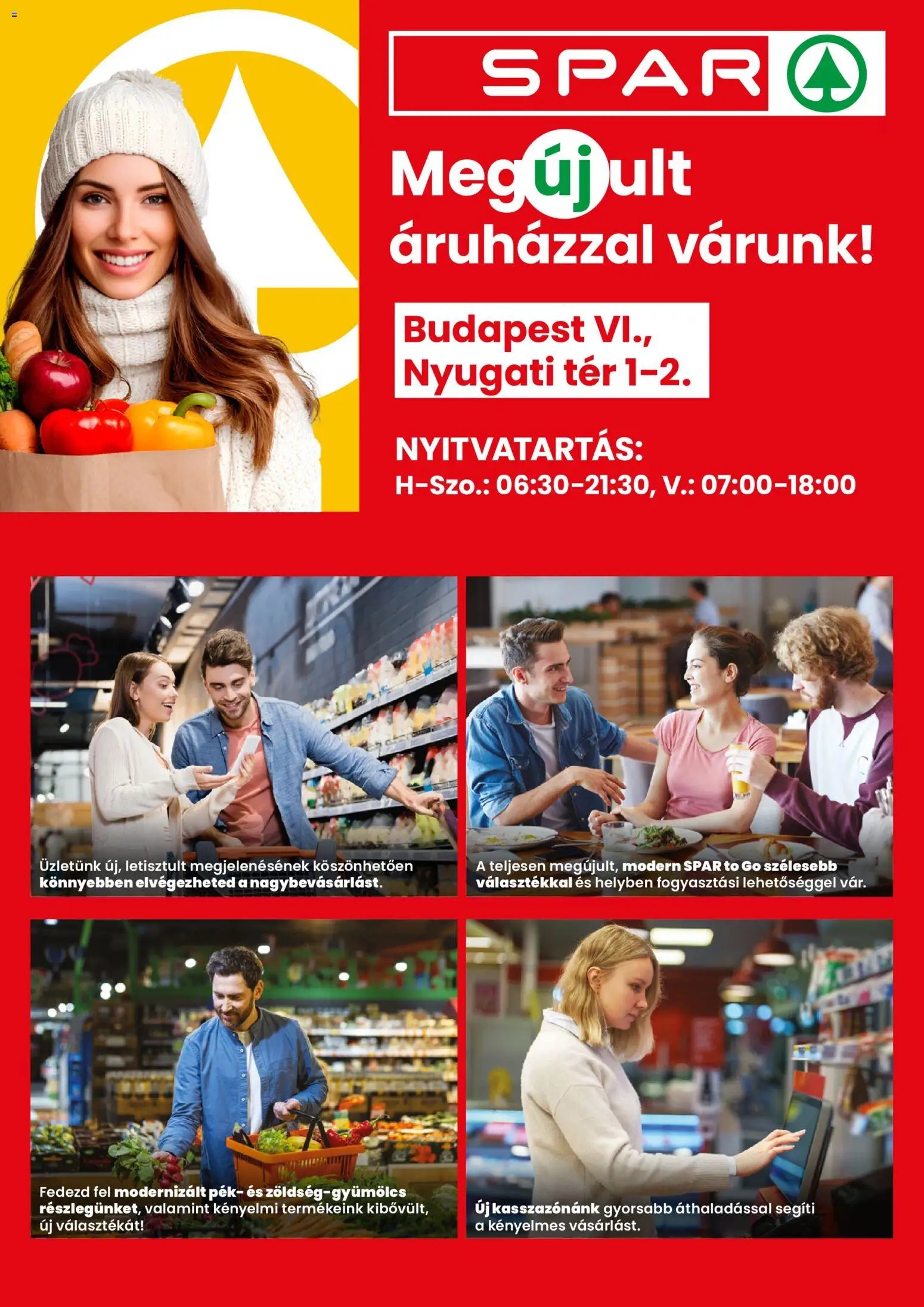 Spar újság 2025.12.04. Üzlet megújulás BP. Nyugati tér (2025-12-04 - 2025-12-10)