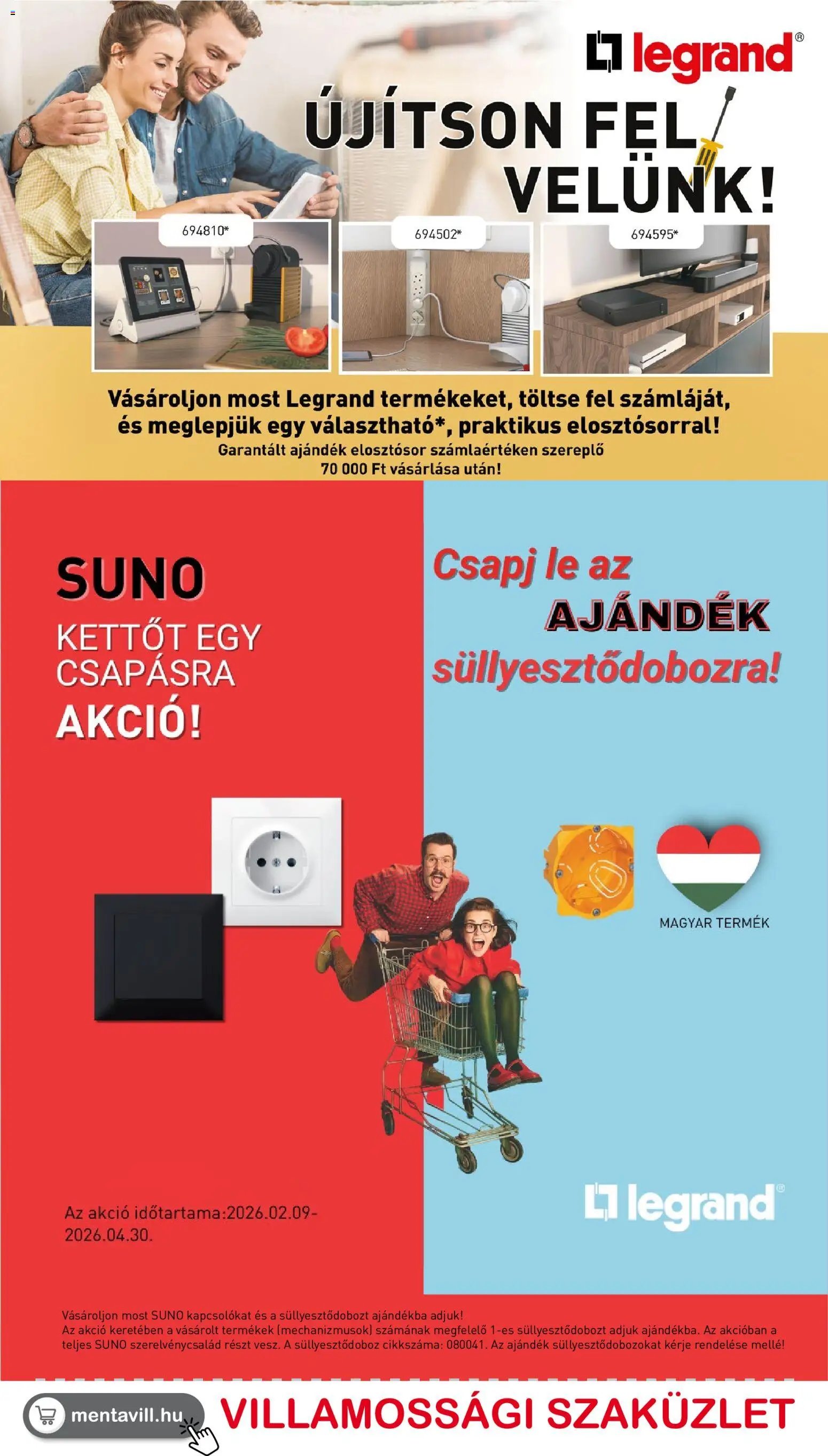 Mentavill újság 2026.03.12. Mentavill akciós újság (2026-03-12 - 2026-04-02)