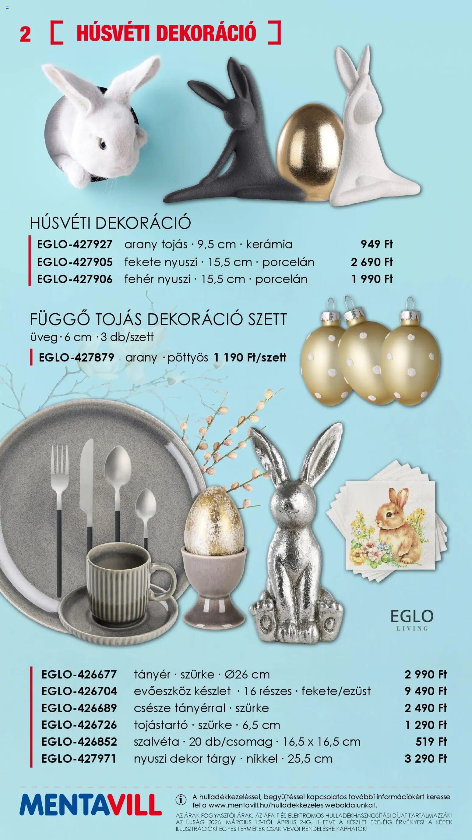 Mentavill újság 2026.03.12. Mentavill akciós újság (2026-03-12 - 2026-04-02)