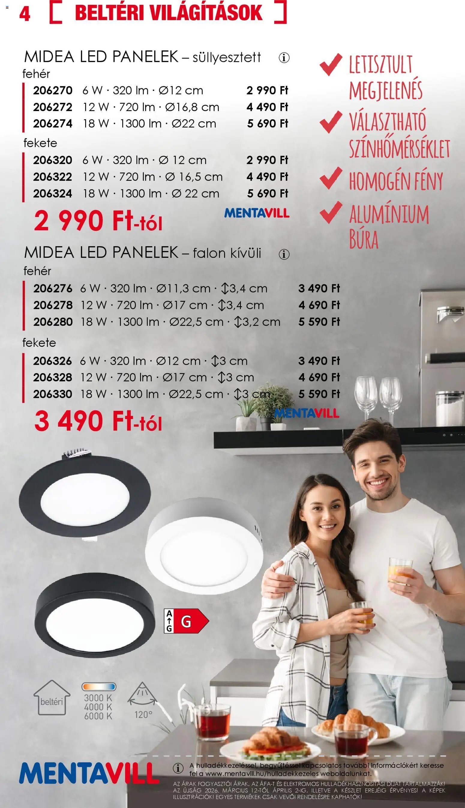 Mentavill újság 2026.03.12. Mentavill akciós újság (2026-03-12 - 2026-04-02)