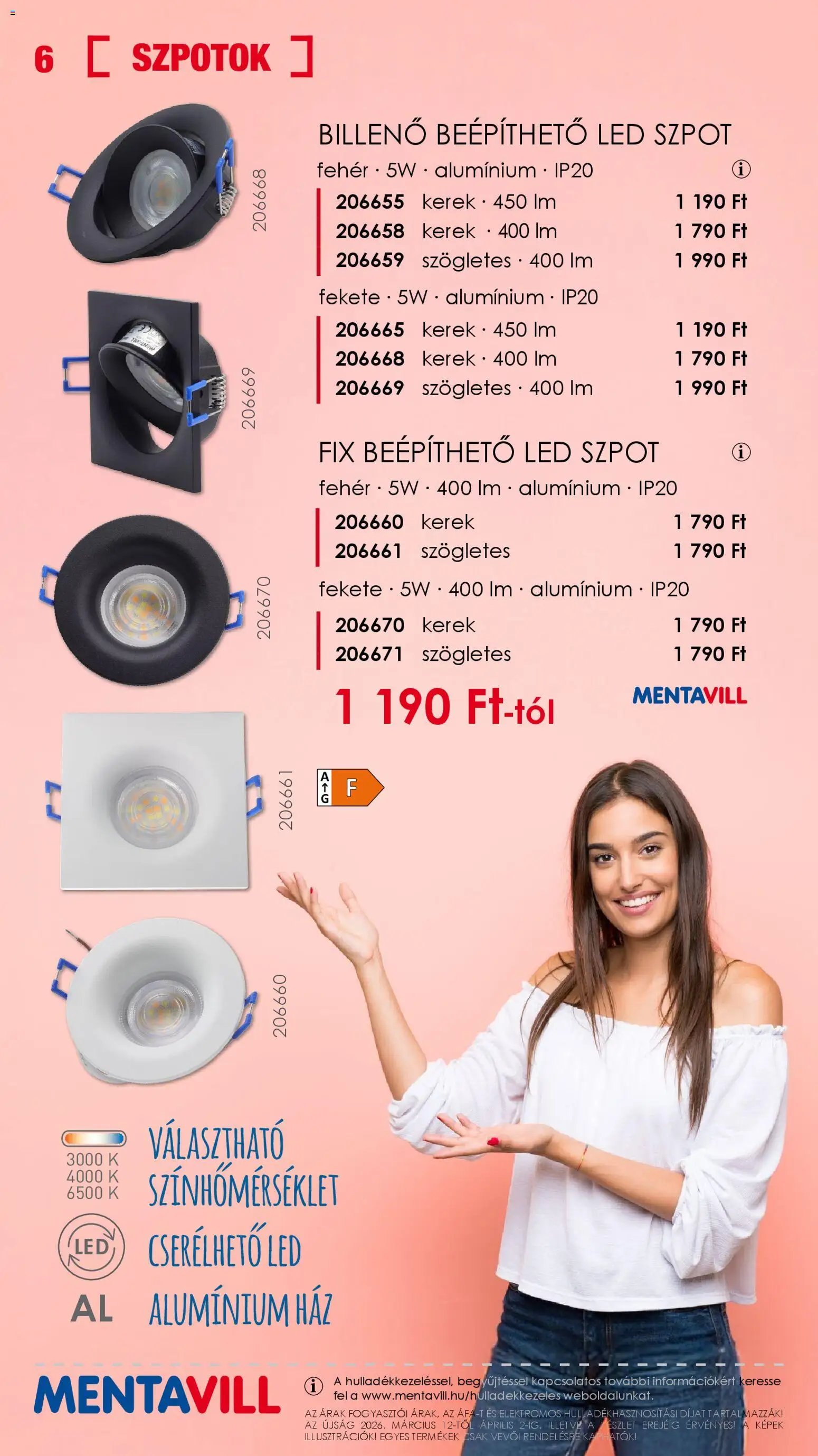 Mentavill újság 2026.03.12. Mentavill akciós újság (2026-03-12 - 2026-04-02)