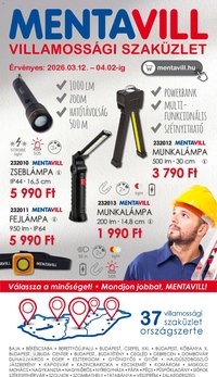 Mentavill újság 2026.03.12. Mentavill akciós újság (2026-03-12 - 2026-04-02)