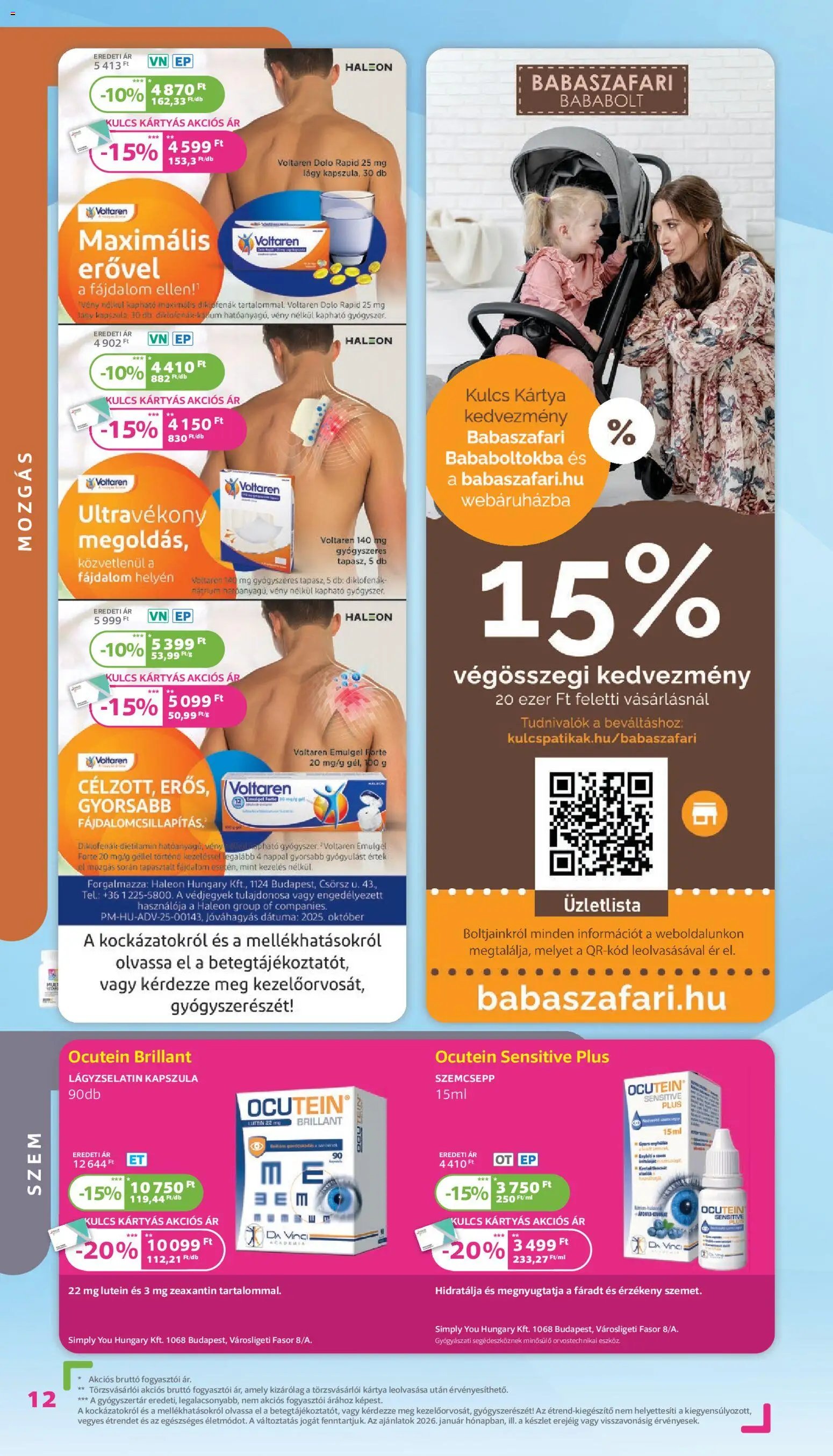 Kulcs Patika újság 2026.01.01. Akciós újság Kulcs Patika (2026-01-01 - 2026-01-31)