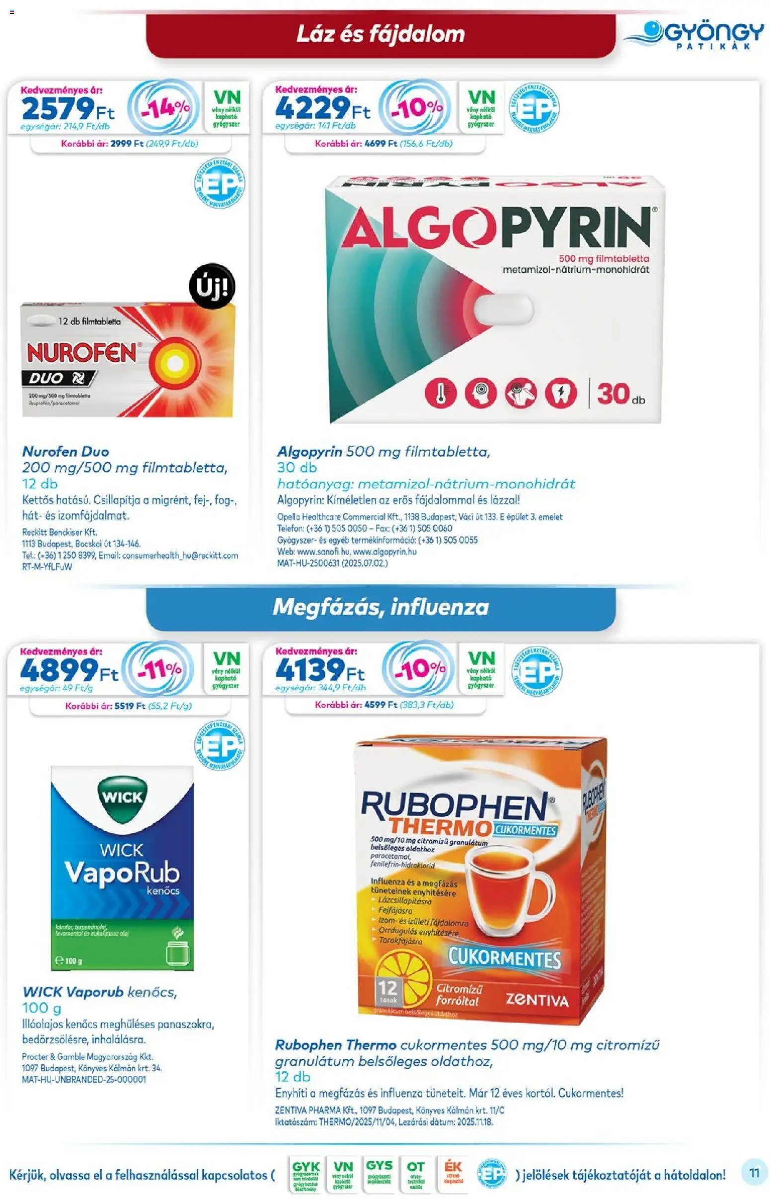 Gyöngy Patikák újság 2026.02.01. Akciós újság Gyöngy Patikák (2026-02-01 - 2026-02-28)