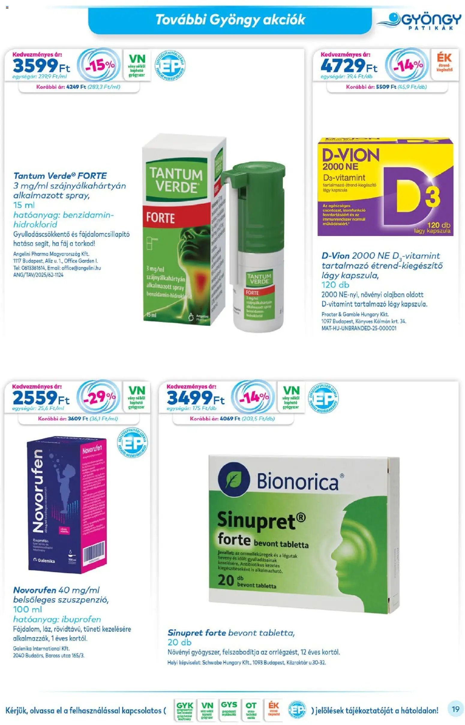 Gyöngy Patikák újság 2026.02.01. Akciós újság Gyöngy Patikák (2026-02-01 - 2026-02-28)