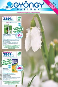 Gyöngy Patikák újság 2026.02.01. Akciós újság Gyöngy Patikák (2026-02-01 - 2026-02-28)