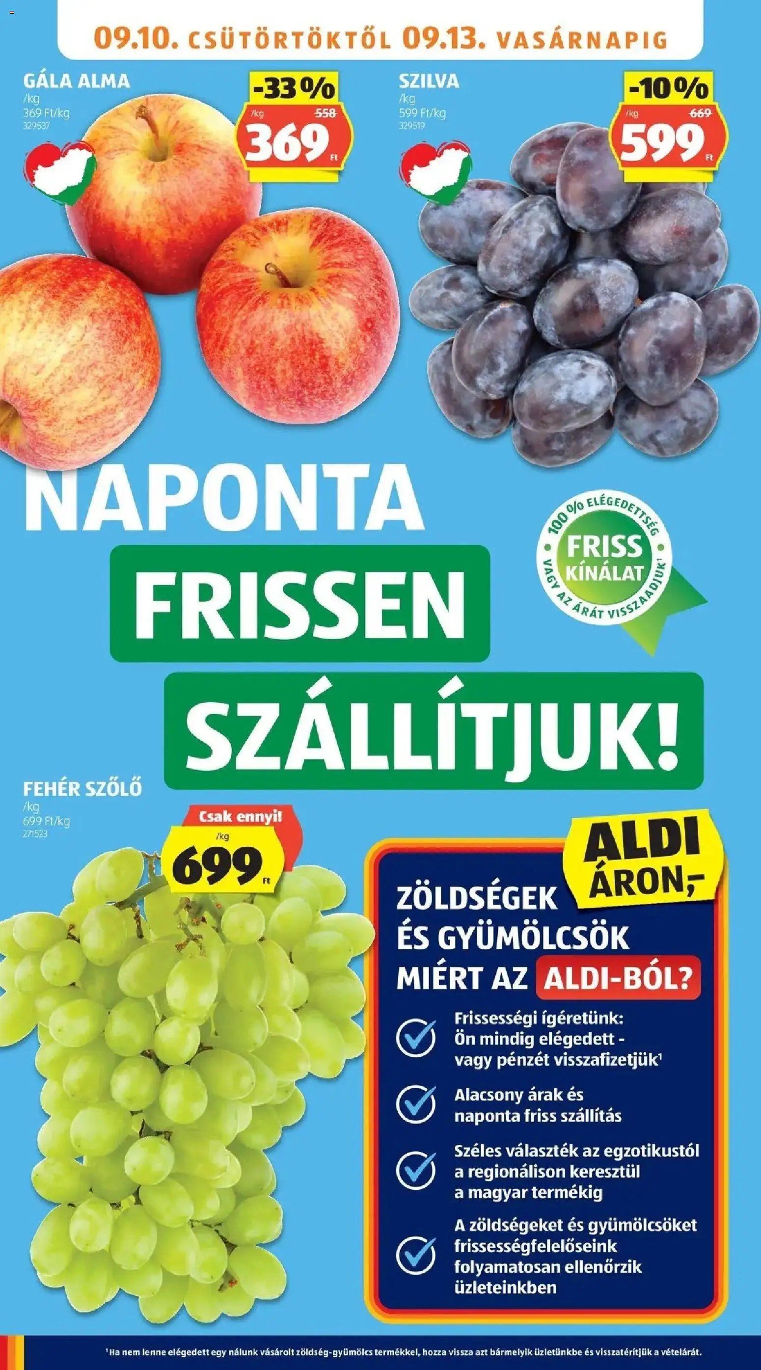 Aldi újság 2026.09.05. Aldi aktuális akciós újság