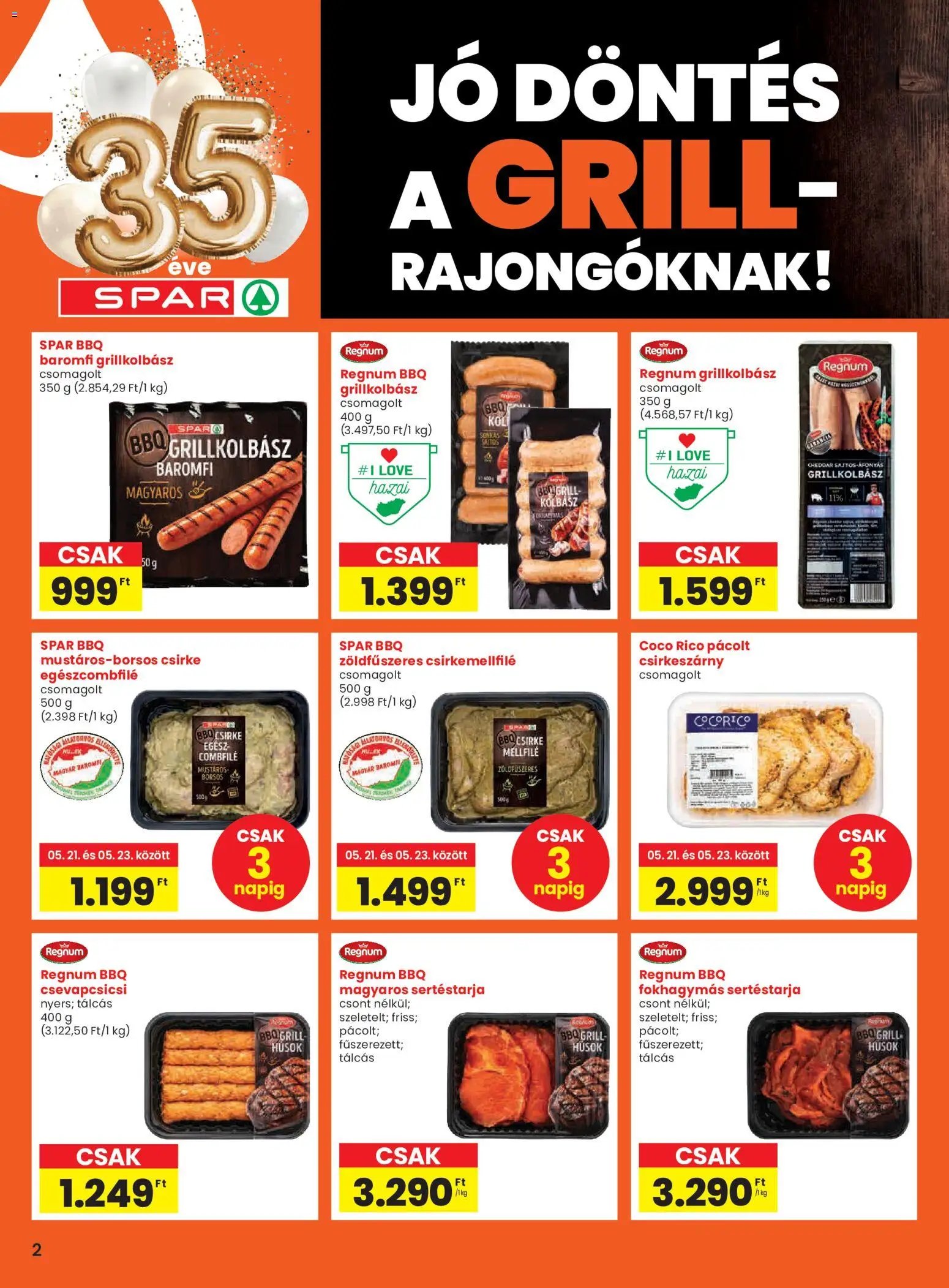 Spar újság 2026.05.21. Spar akciós újság (2026-05-21 - 2026-05-27)