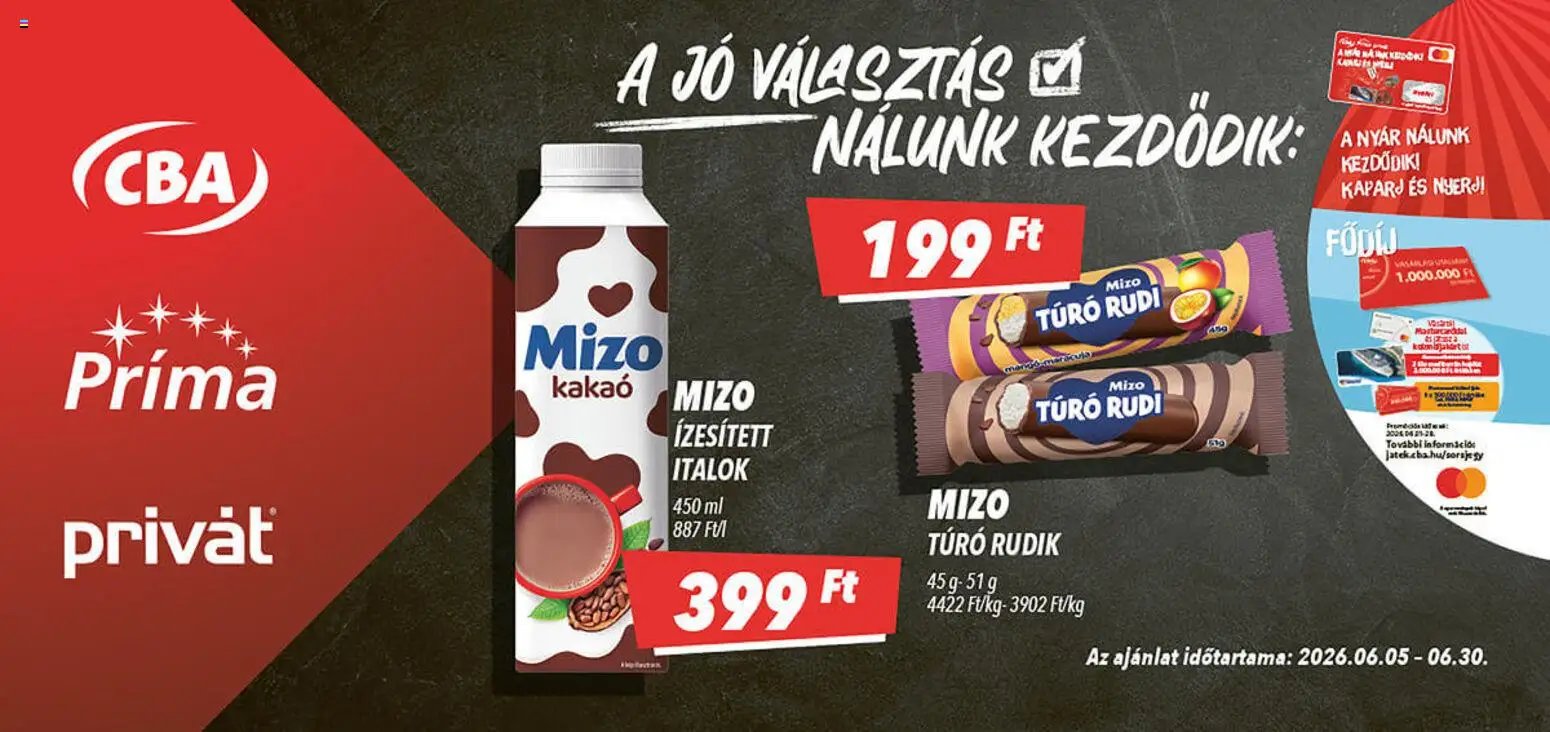 CBA újság 2026.06.05. CBA Aktuális óriásplakátok