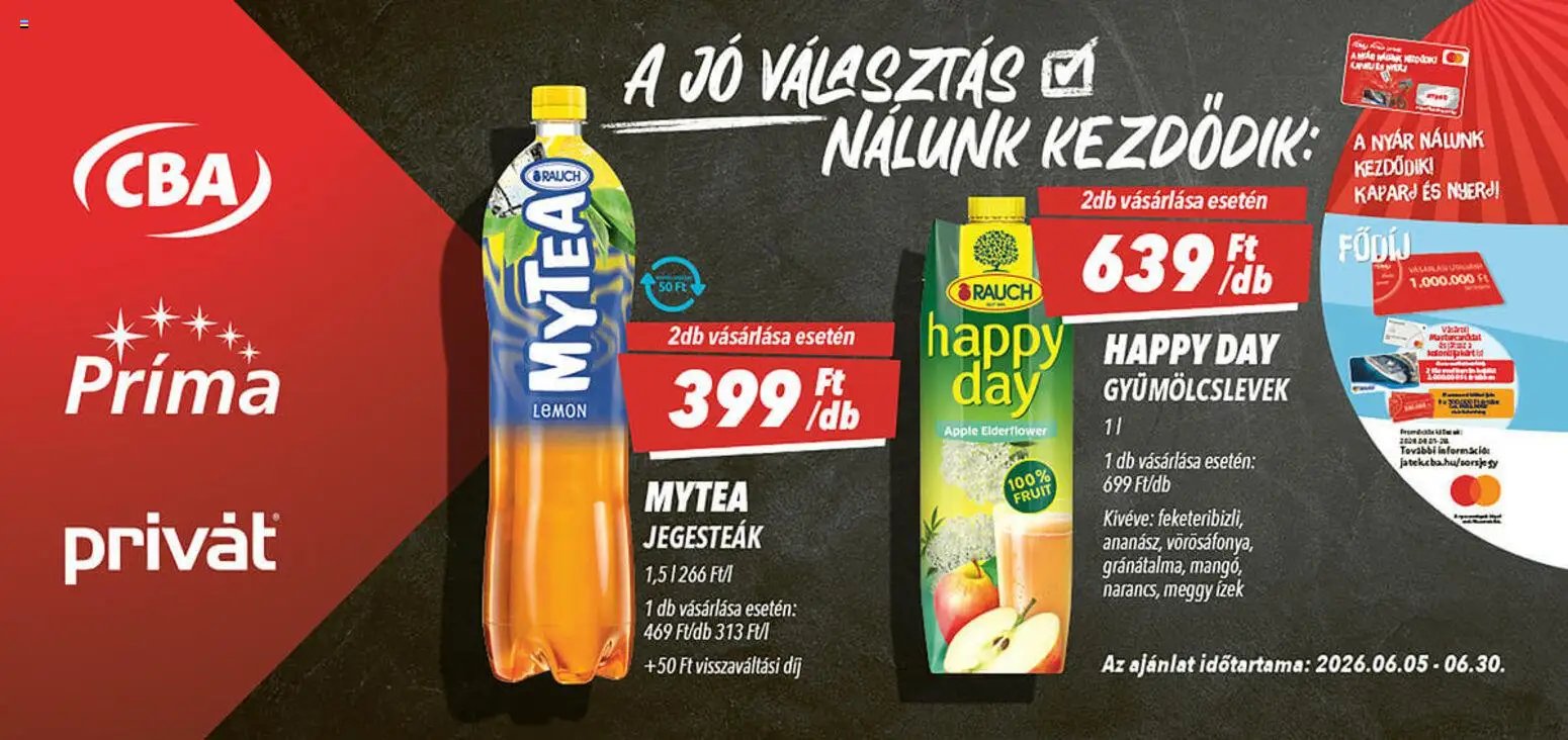 CBA újság 2026.06.05. CBA Aktuális óriásplakátok