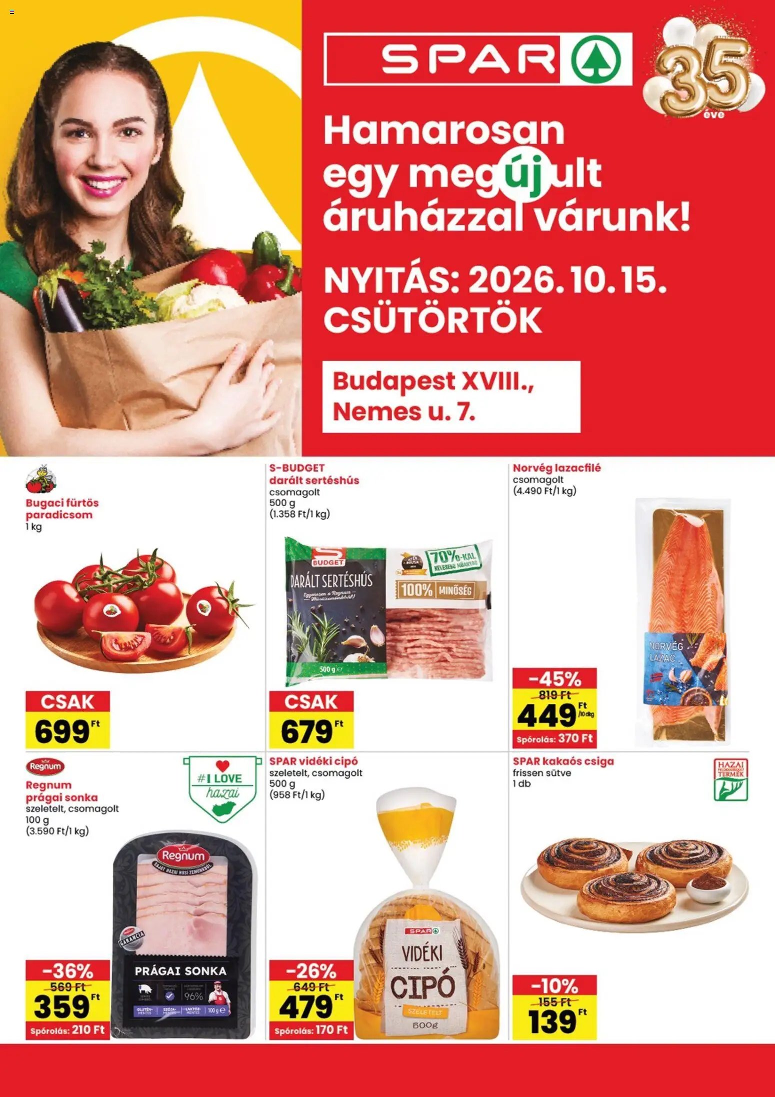 Spar akciós újság Budapest 2026.10.15. - lapozható formában szórólap ✳️