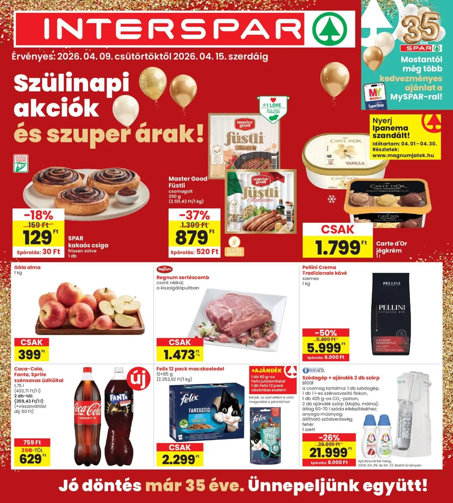 Interspar újság 2026.04.09. Interspar akciós újság (2026-04-09 - 2026-04-15)