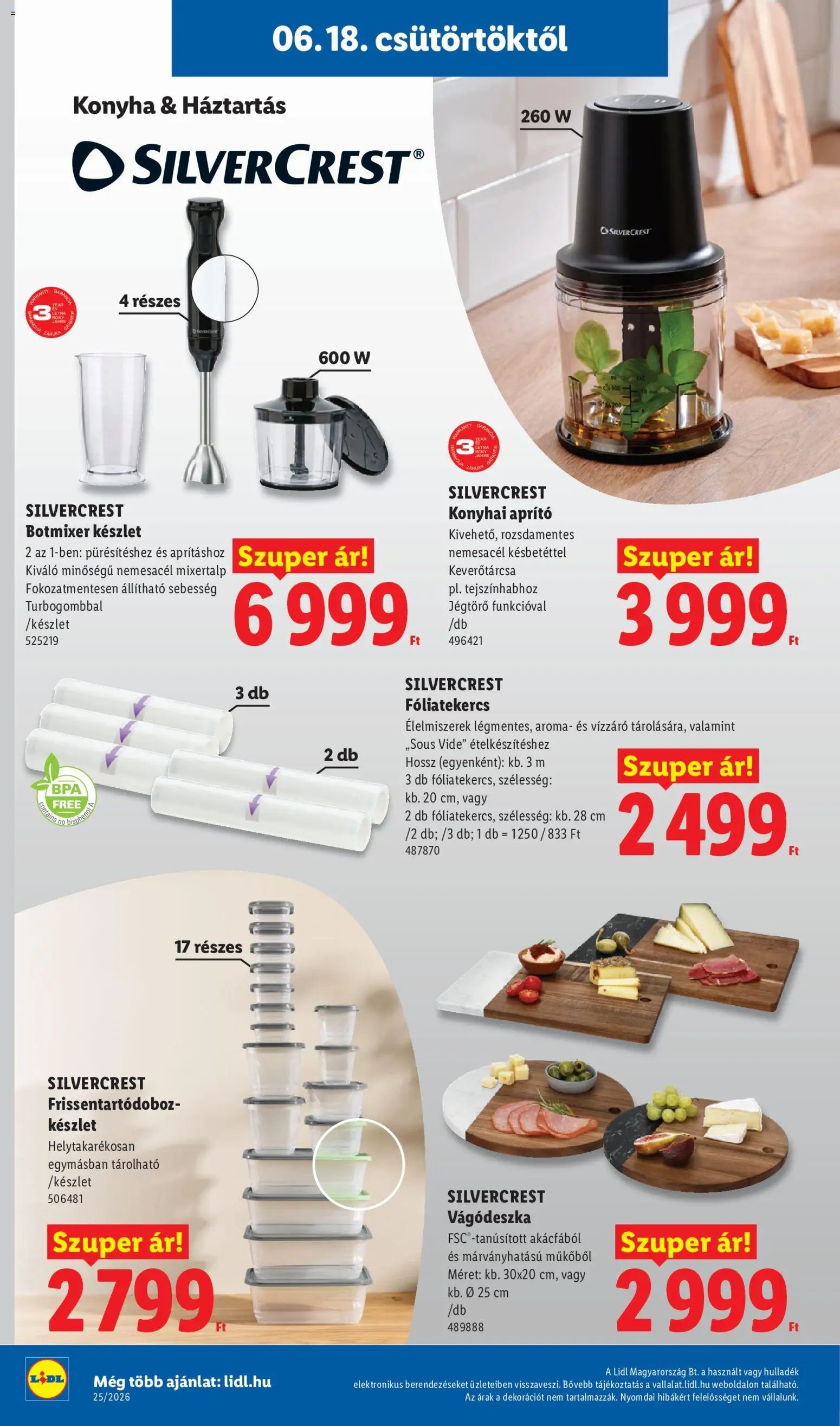 Lidl újság 2026.06.18. Lidl Nonfood kínálatunk